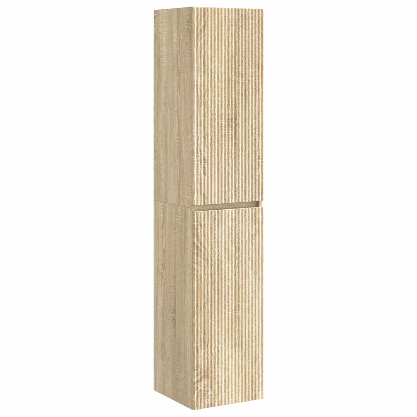 Wand Gemonteerde Badkamerkast Sonoma Eiken 33 x 34,5 x 160 cm is nu te koop bij PeponiXL, paradijselijk wonen!