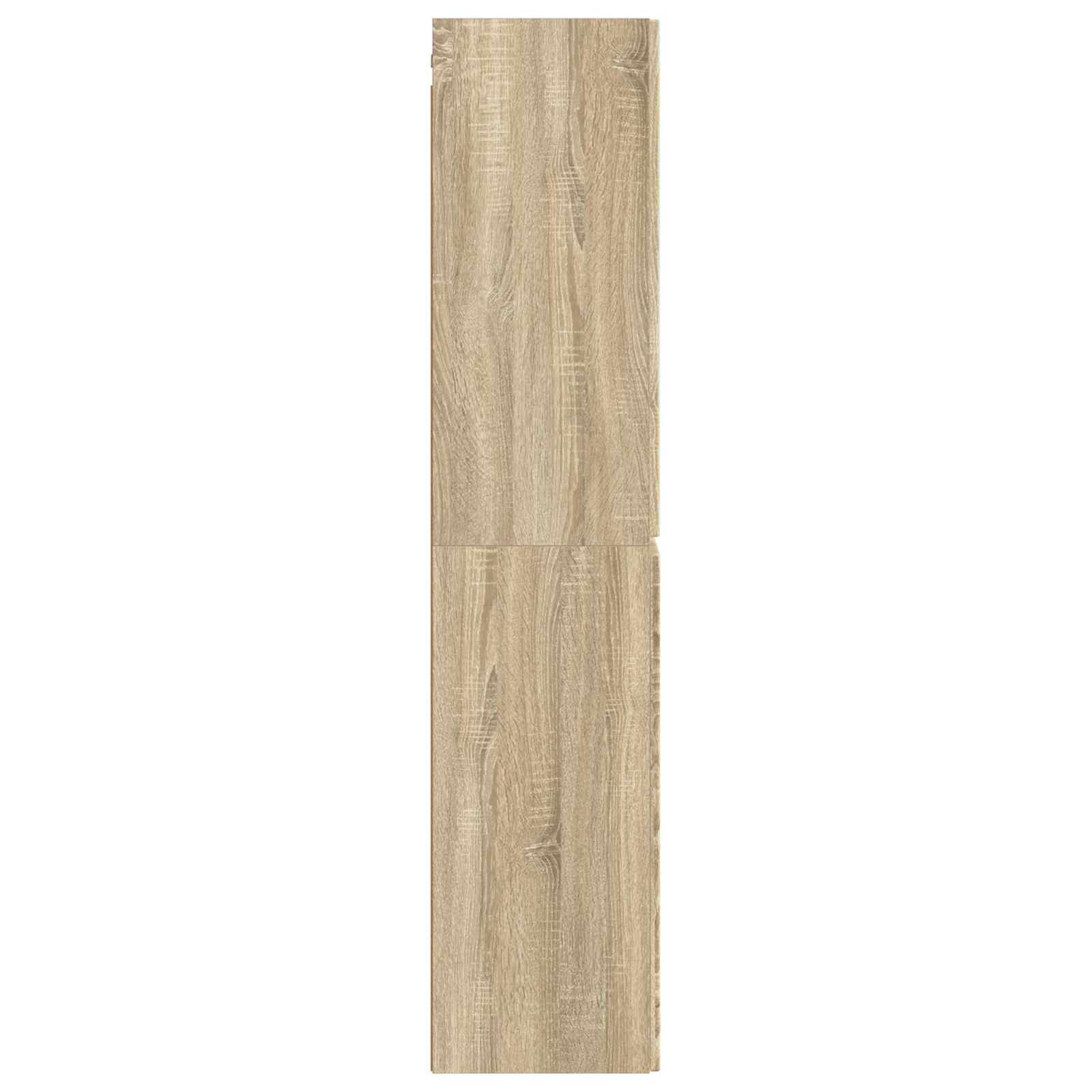 Wand Gemonteerde Badkamerkast Sonoma Eiken 33 x 34,5 x 160 cm is nu te koop bij PeponiXL, paradijselijk wonen!