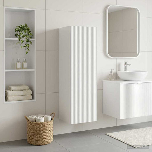 Wand Gemonteerde Badkamerkast Wit 33 x 34,5 x 100 cm is nu te koop bij PeponiXL, paradijselijk wonen!