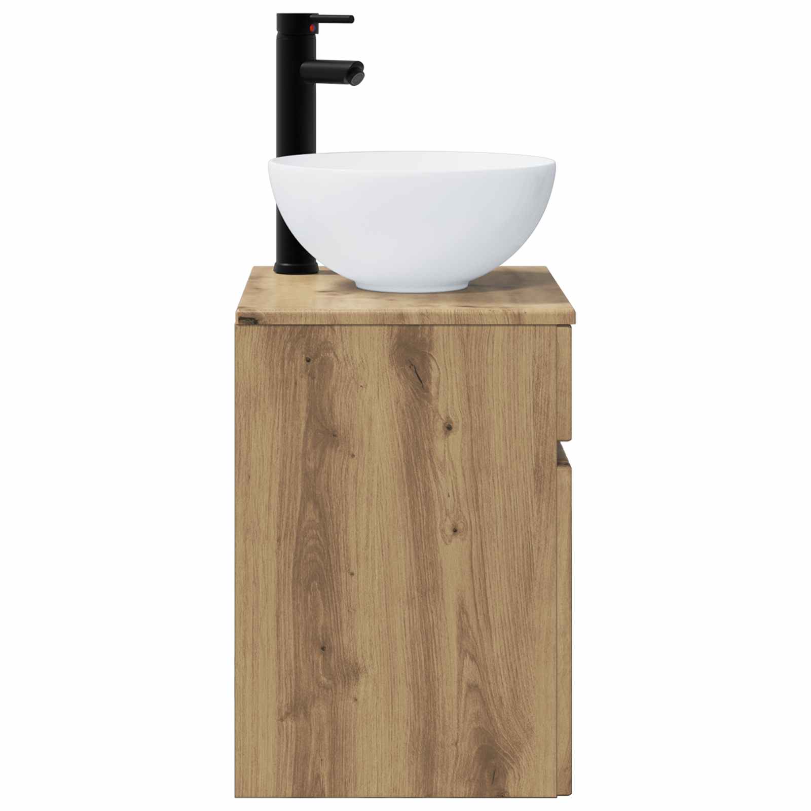 Wandgemonteerde wastafelmeubel Artisanaal eiken is nu te koop bij PeponiXL, paradijselijk wonen!