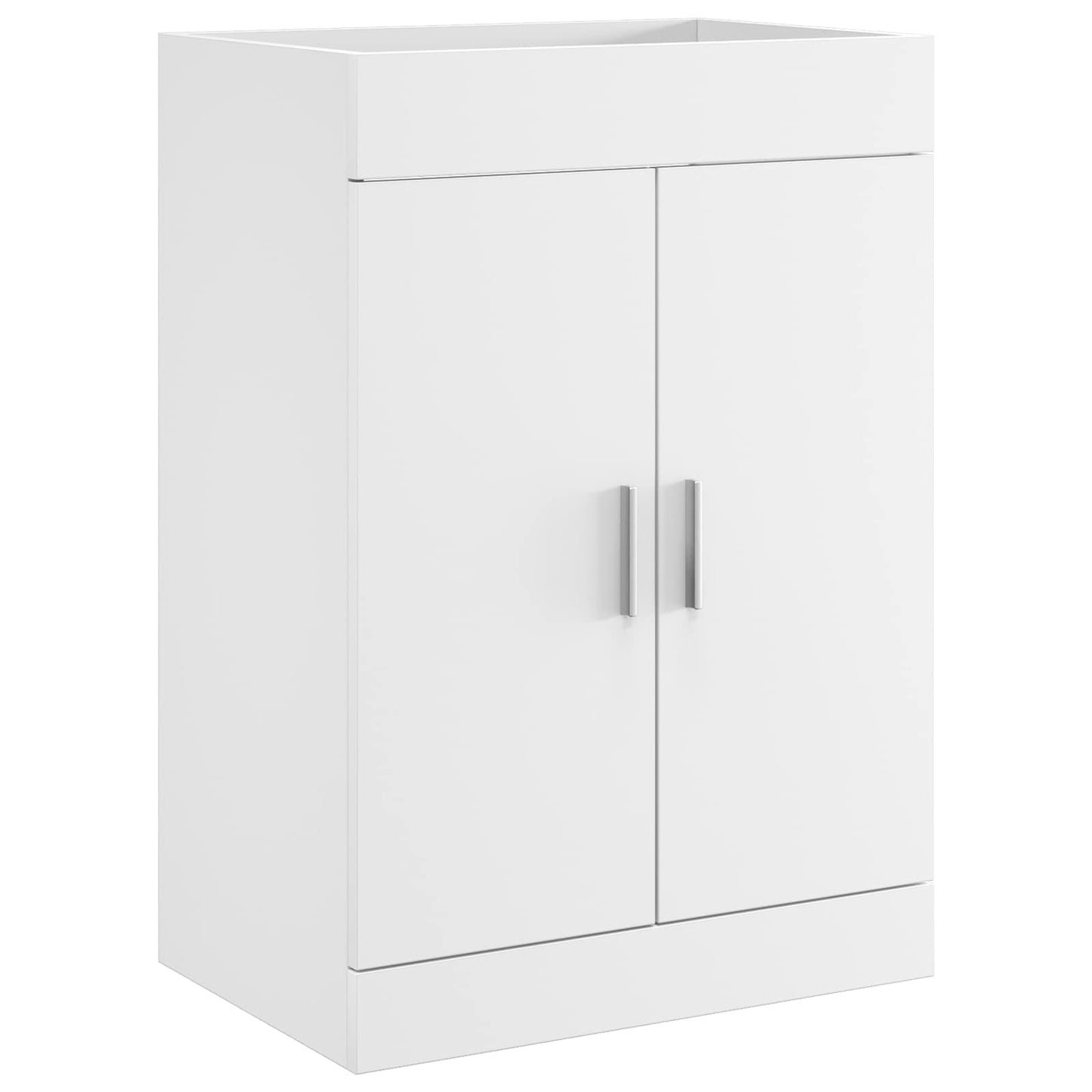 Badkamer Onder Wasbak Kast Wit 56 x 37,5 x 81 cm Bewerkt hout is nu te koop bij PeponiXL, paradijselijk wonen!