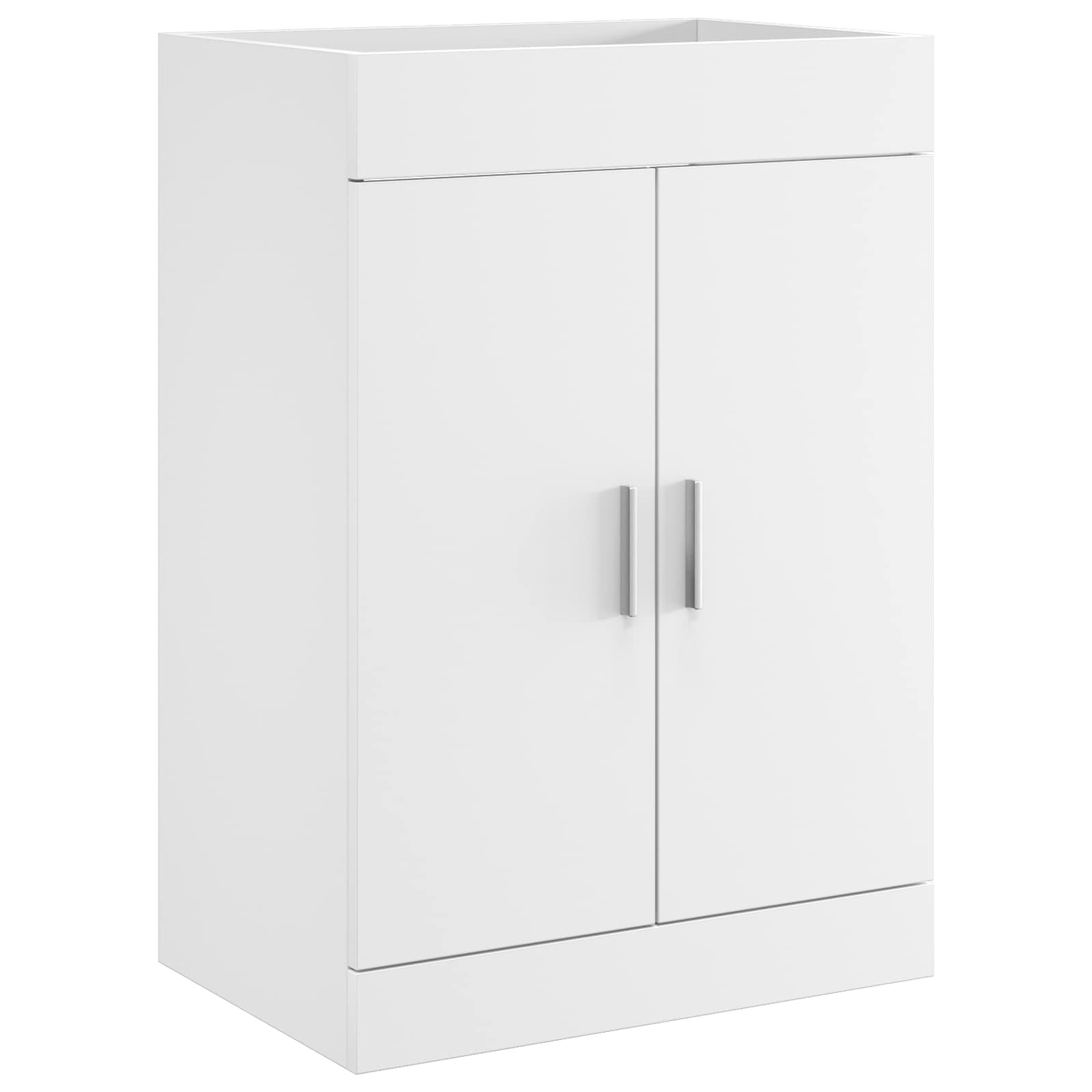 Badkamer Onder Wasbak Kast Wit 56 x 37,5 x 81 cm Bewerkt hout is nu te koop bij PeponiXL, paradijselijk wonen!