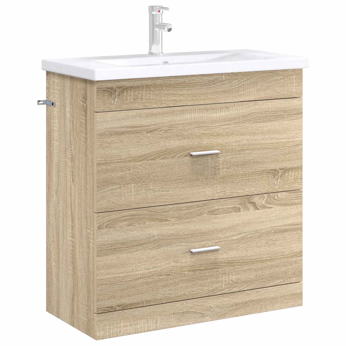 Badkamer Onder Wasbak Kast Sonoma Eiken 78,5 x 37,5 x 81 cm is nu te koop bij PeponiXL, paradijselijk wonen!