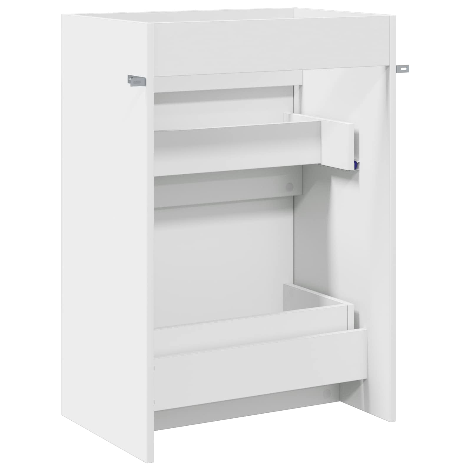 Badkamer Onder Wasbak Kast Wit 56 x 37,5 x 81 cm Bewerkt hout is nu te koop bij PeponiXL, paradijselijk wonen!