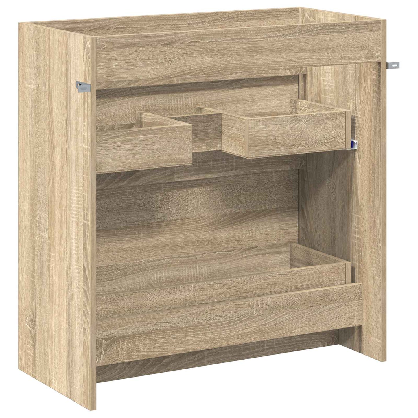 Badkamer Onder Wasbak Kast Sonoma Eiken 78,5 x 37,5 x 81 cm is nu te koop bij PeponiXL, paradijselijk wonen!