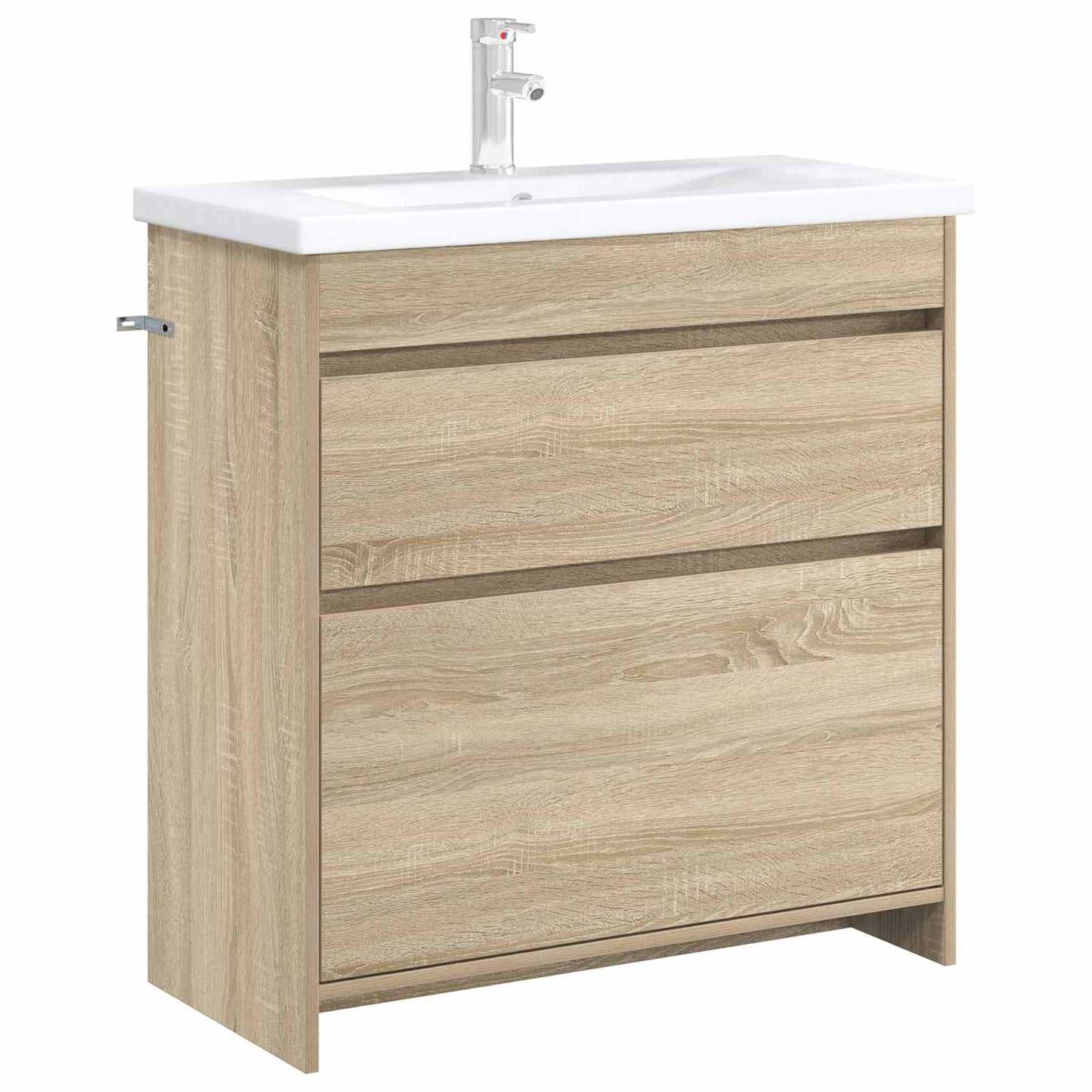 Badkamer Onder Wasbak Kast Sonoma Eiken 78,5 x 37,5 x 81 cm is nu te koop bij PeponiXL, paradijselijk wonen!