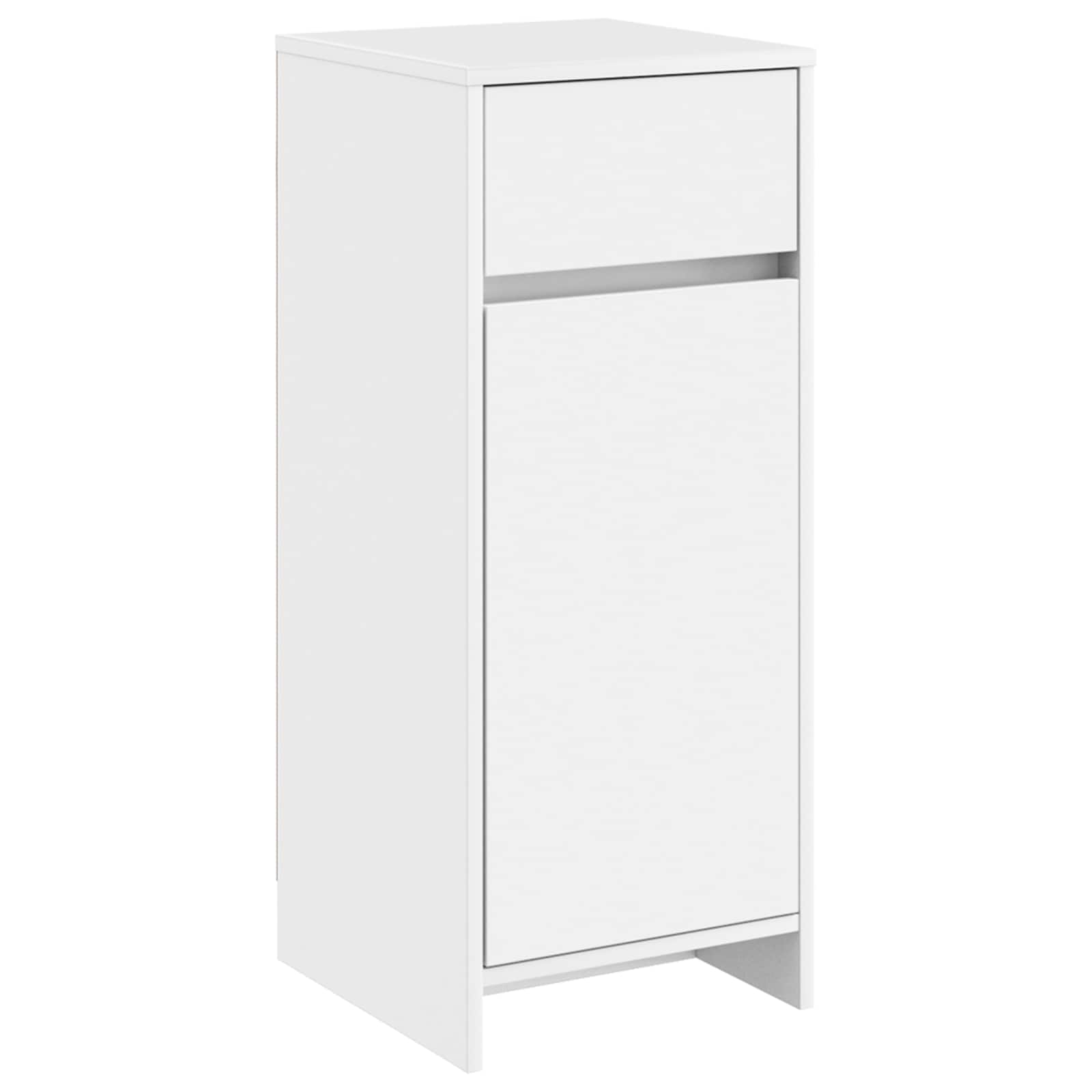 Badkamerkast Wit 35 x 36,5 x 85 cm Bewerkt hout is nu te koop bij PeponiXL, paradijselijk wonen!
