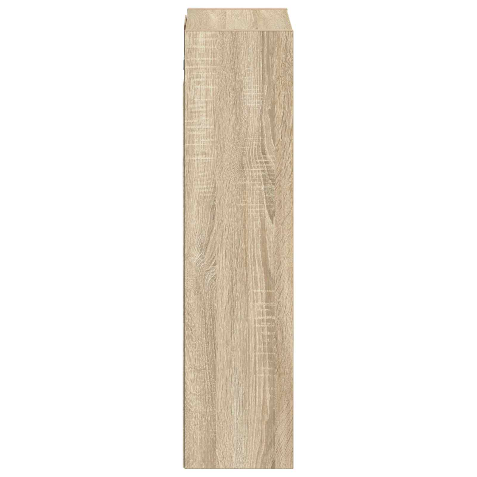 Wandgemonteerde wastafelmeubel Sonoma Eiken 35 x 20 x 81 cm is nu te koop bij PeponiXL, paradijselijk wonen!
