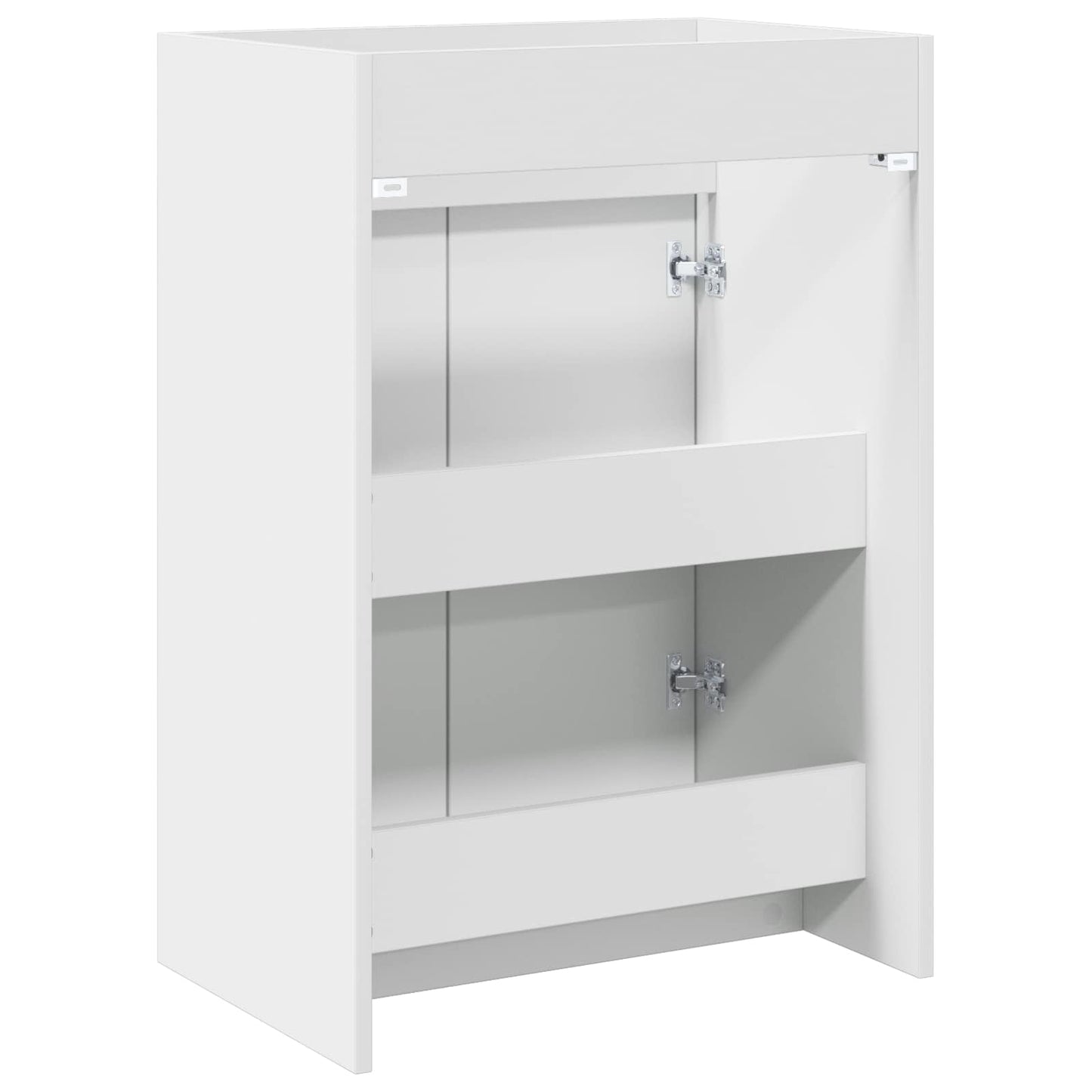 Badkamer Onder Wasbak Kast Wit 56 x 37,5 x 81 cm Bewerkt hout is nu te koop bij PeponiXL, paradijselijk wonen!