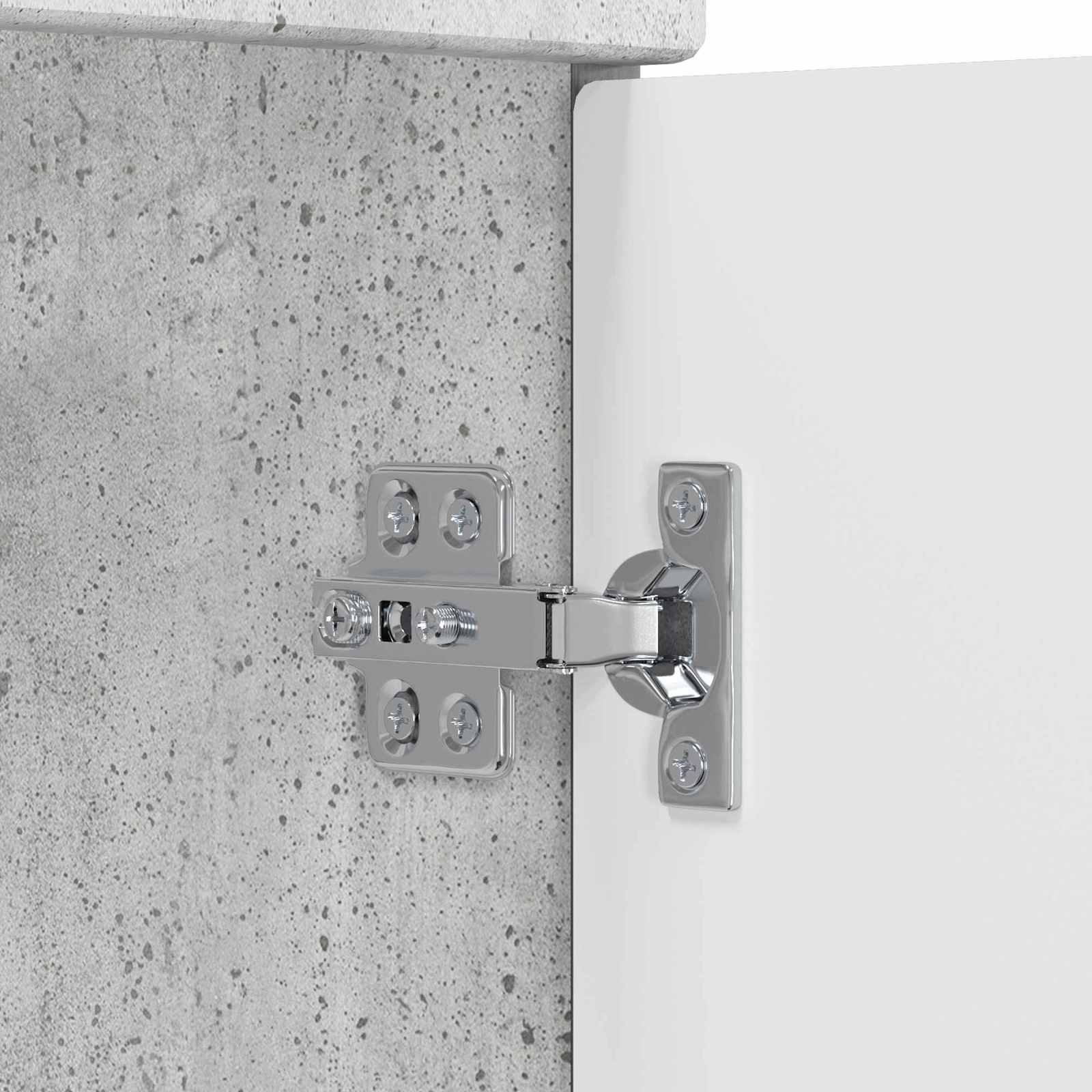Badkamer Onder Wasbak Kast Betongrijs 56 x 37,5 x 81 cm is nu te koop bij PeponiXL, paradijselijk wonen!