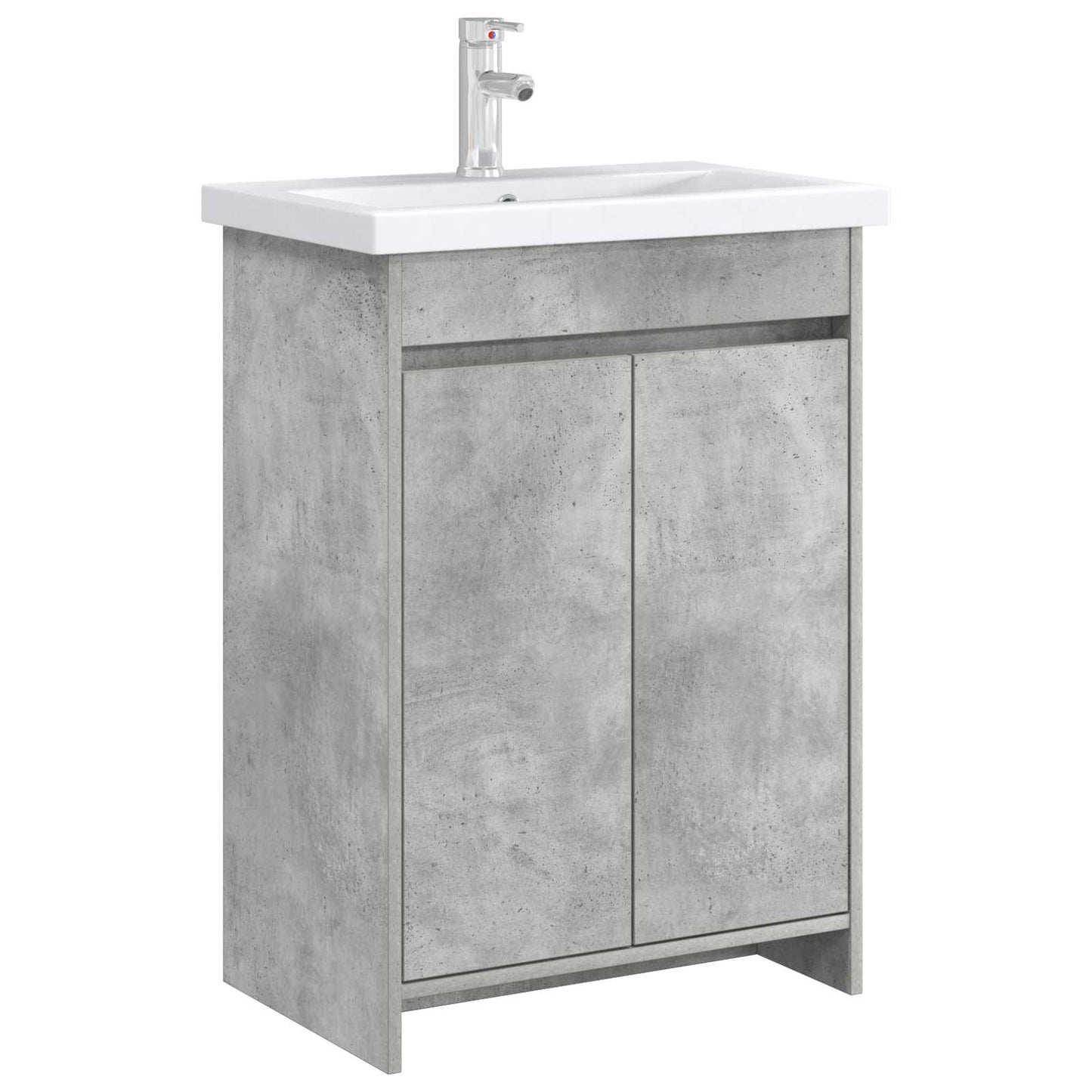 Badkamer Onder Wasbak Kast Betongrijs 56 x 37,5 x 81 cm is nu te koop bij PeponiXL, paradijselijk wonen!