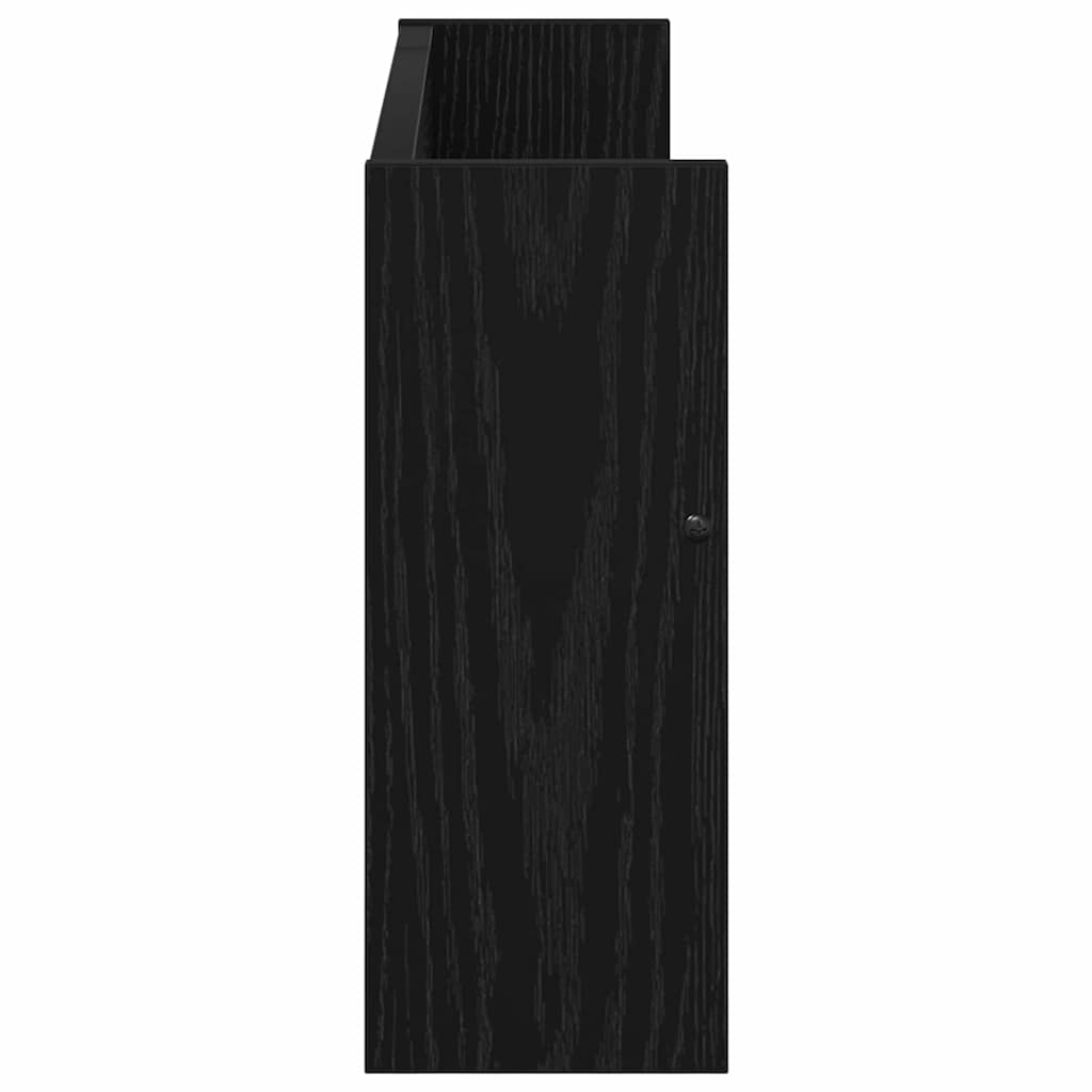 Tijdschrift Rek Zwart Eiken 60 x 12 x 30 cm Bewerkt hout is nu te koop bij PeponiXL, paradijselijk wonen!
