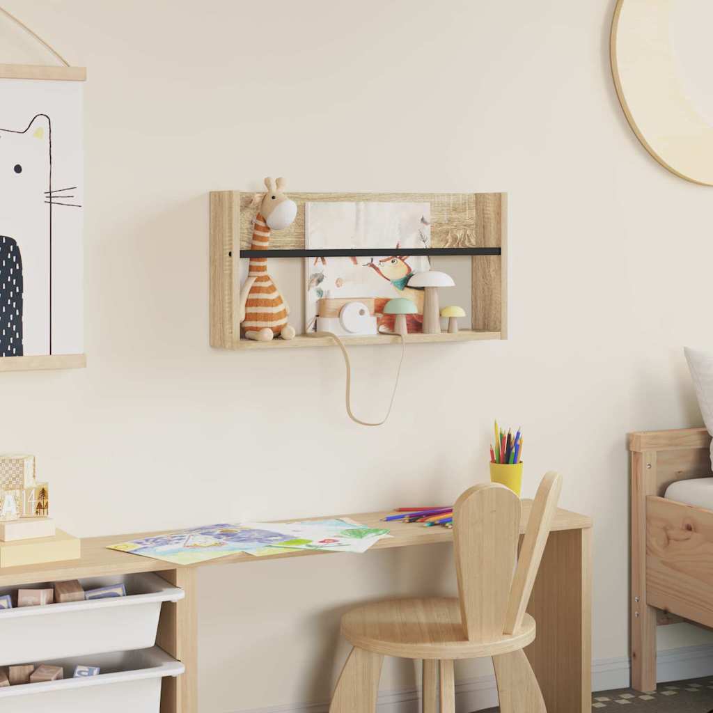 Tijdschrift Rek Sonoma Eiken 60 x 12 x 30 cm Bewerkt hout is nu te koop bij PeponiXL, paradijselijk wonen!