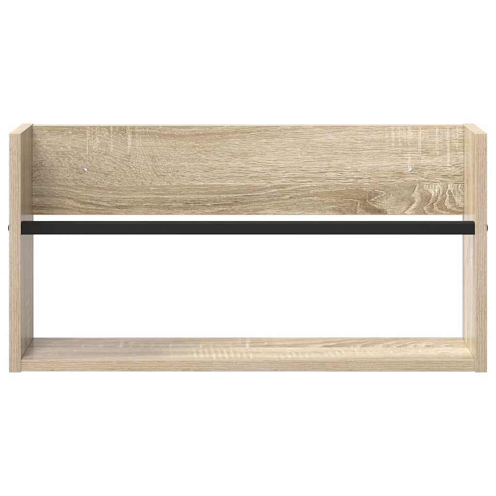 Tijdschrift Rek Sonoma Eiken 60 x 12 x 30 cm Bewerkt hout is nu te koop bij PeponiXL, paradijselijk wonen!