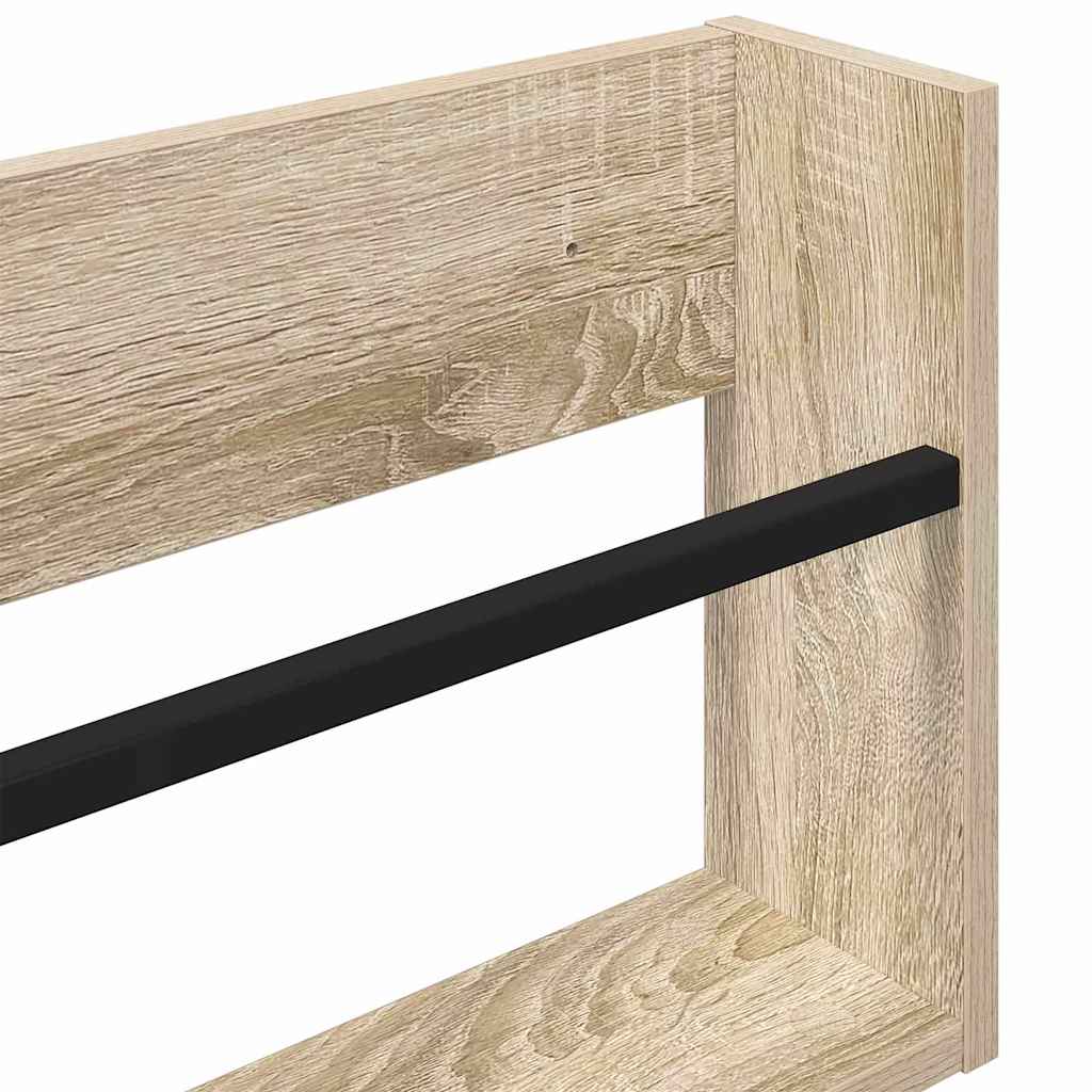 Tijdschrift Rek 2 pcs Sonoma Eiken 60 x 12 x 30 cm Bewerkt hout is nu te koop bij PeponiXL, paradijselijk wonen!