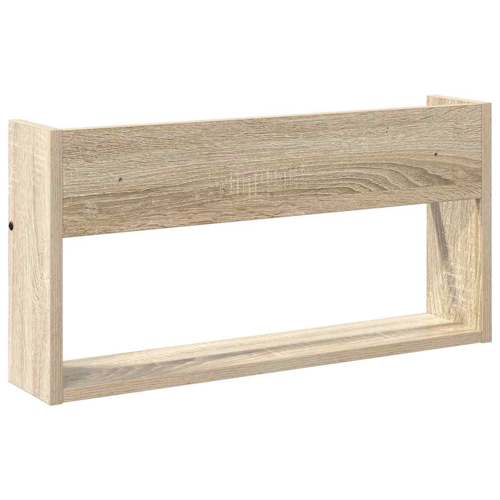 Tijdschrift Rek 2 pcs Sonoma Eiken 60 x 12 x 30 cm Bewerkt hout is nu te koop bij PeponiXL, paradijselijk wonen!