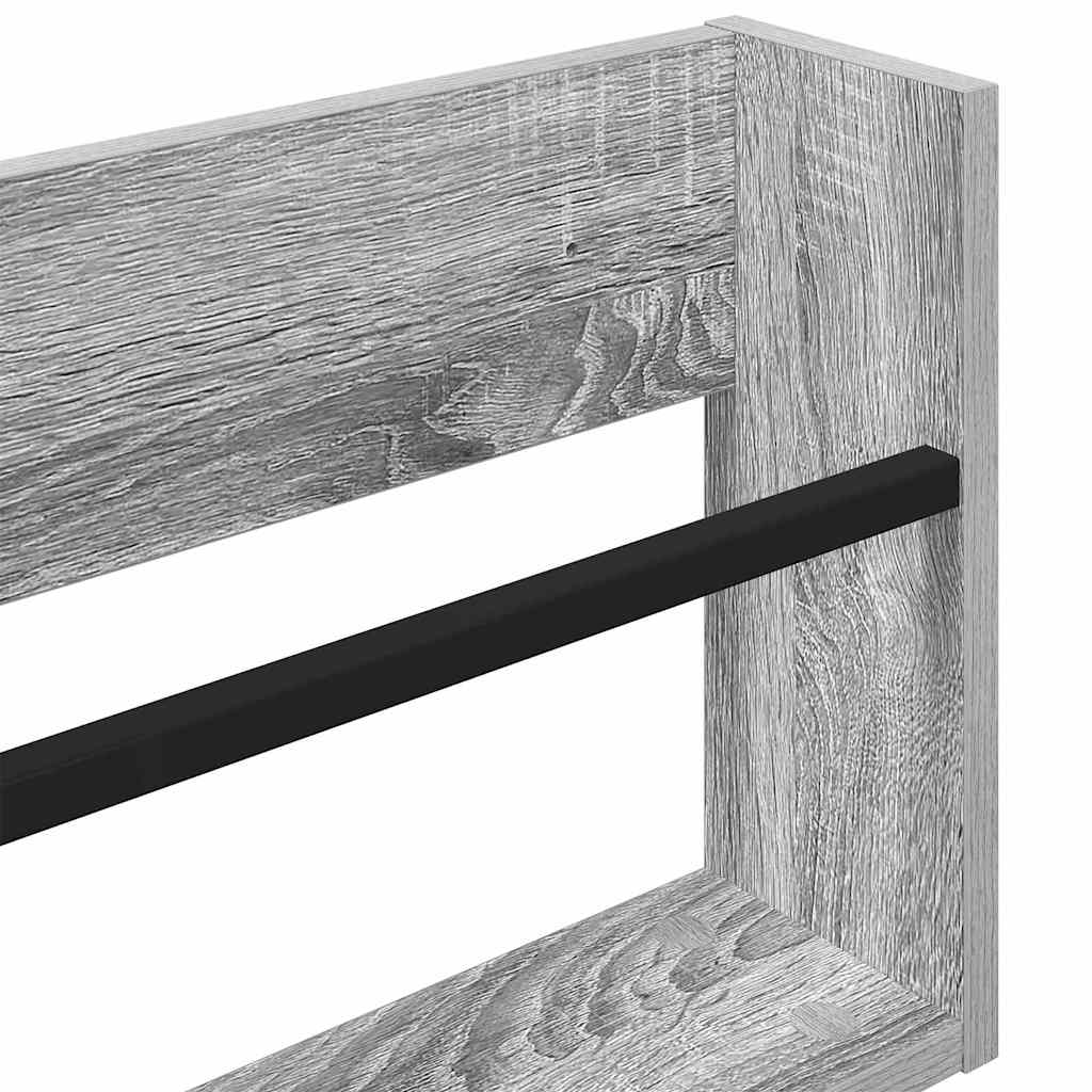 Tijdschrift Rek Grijs Sonoma 60 x 12 x 30 cm Bewerkt hout is nu te koop bij PeponiXL, paradijselijk wonen!