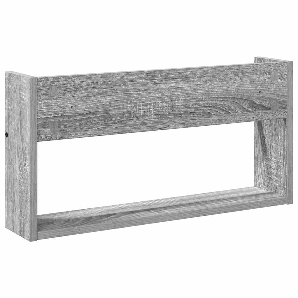 Tijdschrift Rek Grijs Sonoma 60 x 12 x 30 cm Bewerkt hout is nu te koop bij PeponiXL, paradijselijk wonen!
