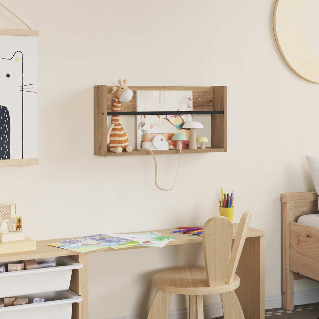 Tijdschrift Rek Artisan Eiken 60 x 12 x 30 cm Bewerkt hout is nu te koop bij PeponiXL, paradijselijk wonen!