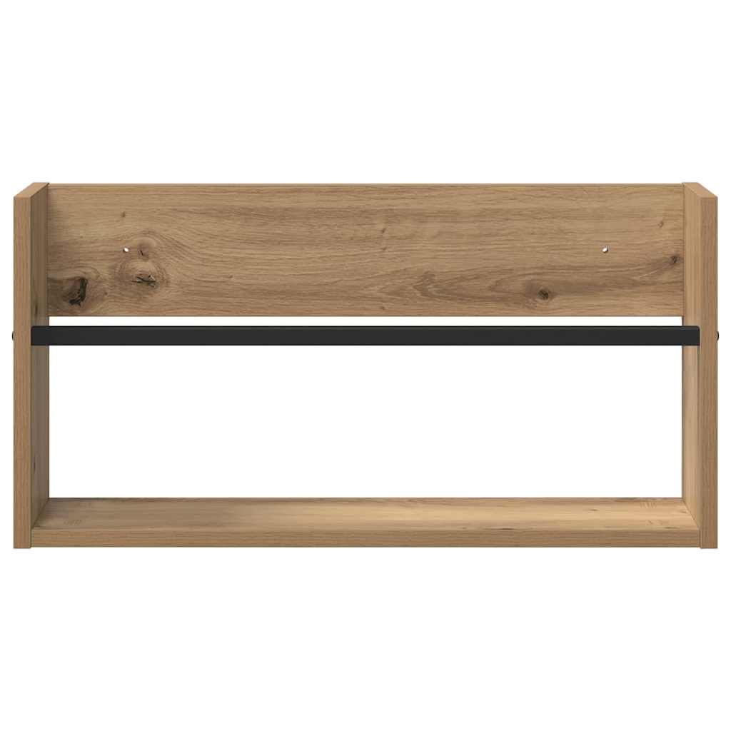 Tijdschrift Rek Artisan Eiken 60 x 12 x 30 cm Bewerkt hout is nu te koop bij PeponiXL, paradijselijk wonen!
