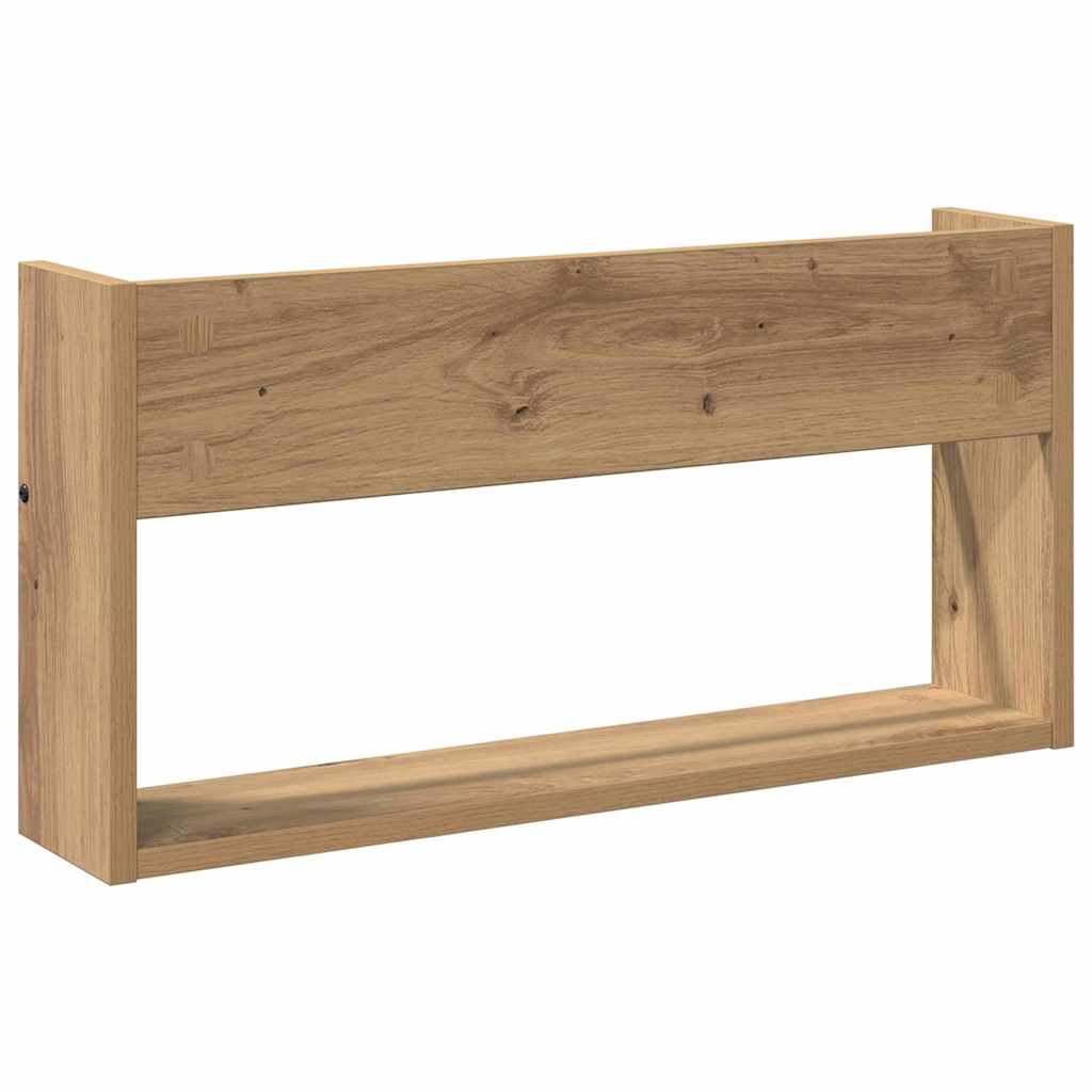 Tijdschrift Rek met plank 2 pcs Artisan Eiken 60 x 12 x 30 cm is nu te koop bij PeponiXL, paradijselijk wonen!