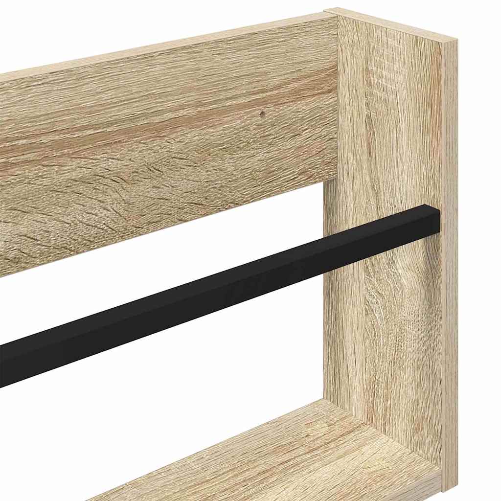 Tijdschrift Rek Sonoma Eiken 80 x 12 x 30 cm Bewerkt hout is nu te koop bij PeponiXL, paradijselijk wonen!