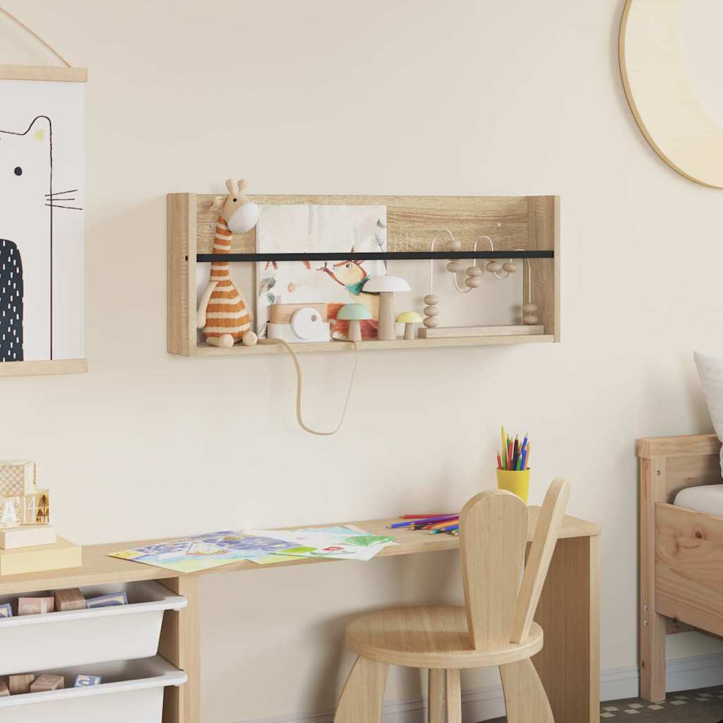 Tijdschrift Rek Sonoma Eiken 80 x 12 x 30 cm Bewerkt hout is nu te koop bij PeponiXL, paradijselijk wonen!