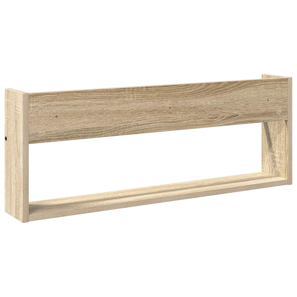 Tijdschrift Rek Sonoma Eiken 80 x 12 x 30 cm Bewerkt hout is nu te koop bij PeponiXL, paradijselijk wonen!
