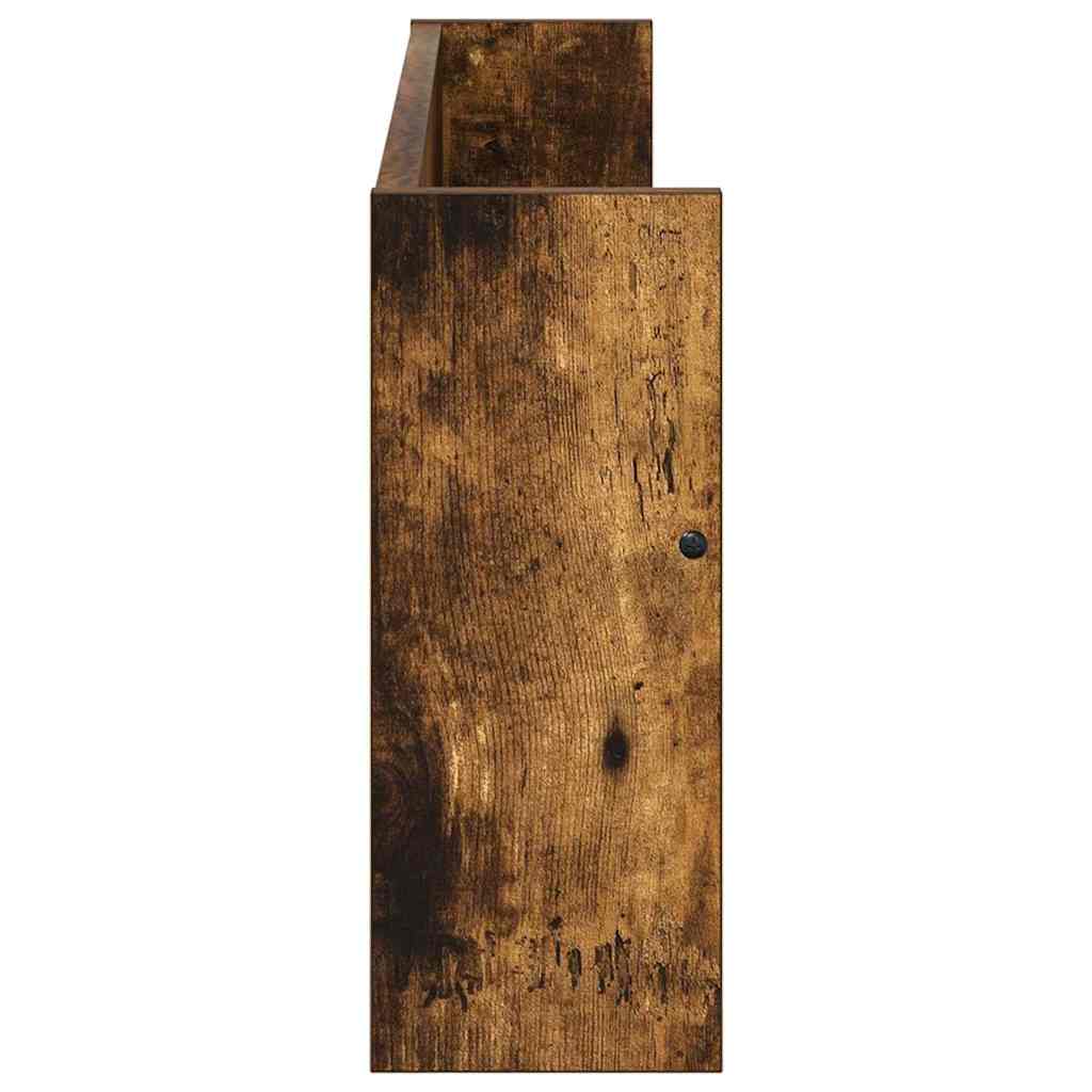 Tijdschrift Rek Gerookt eiken 80 x 12 x 30 cm Bewerkt hout is nu te koop bij PeponiXL, paradijselijk wonen!