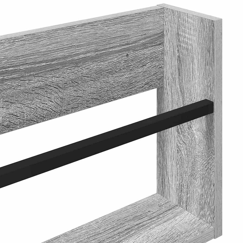Tijdschrift Rek Grijs Sonoma 80 x 12 x 30 cm Bewerkt hout is nu te koop bij PeponiXL, paradijselijk wonen!