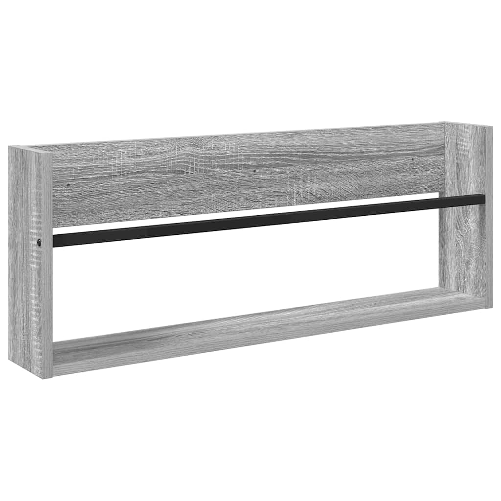 Tijdschrift Rek Grijs Sonoma 80 x 12 x 30 cm Bewerkt hout is nu te koop bij PeponiXL, paradijselijk wonen!