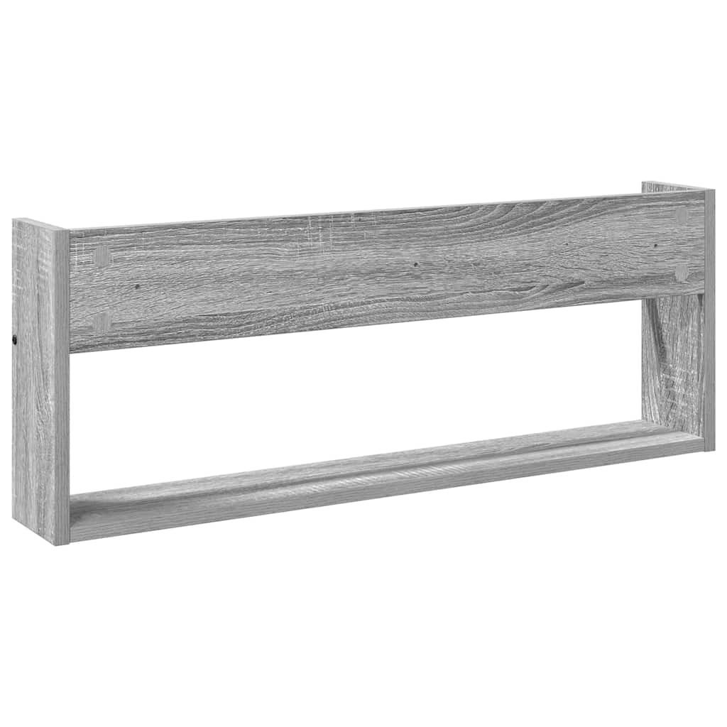 Tijdschrift Rek Grijs Sonoma 80 x 12 x 30 cm Bewerkt hout is nu te koop bij PeponiXL, paradijselijk wonen!