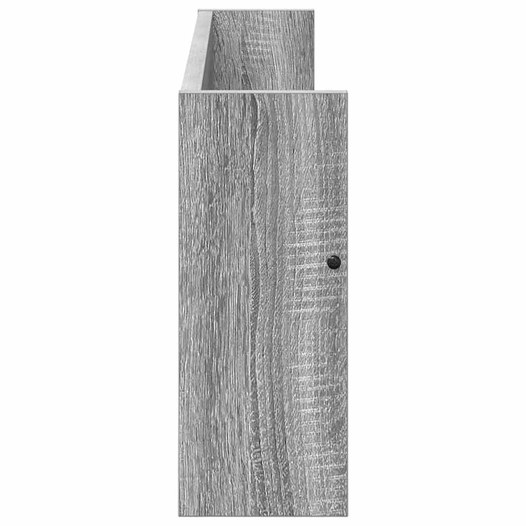 Tijdschrift Rek 2 pcs Grijs Sonoma 80 x 12 x 30 cm Bewerkt hout is nu te koop bij PeponiXL, paradijselijk wonen!