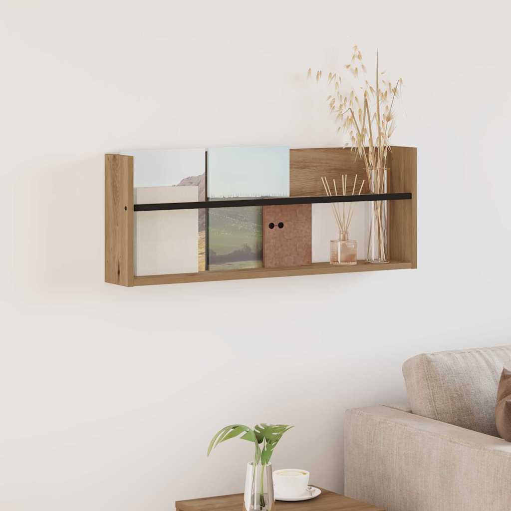 Tijdschrift Rek Artisan Eiken 80 x 12 x 30 cm Bewerkt hout is nu te koop bij PeponiXL, paradijselijk wonen!