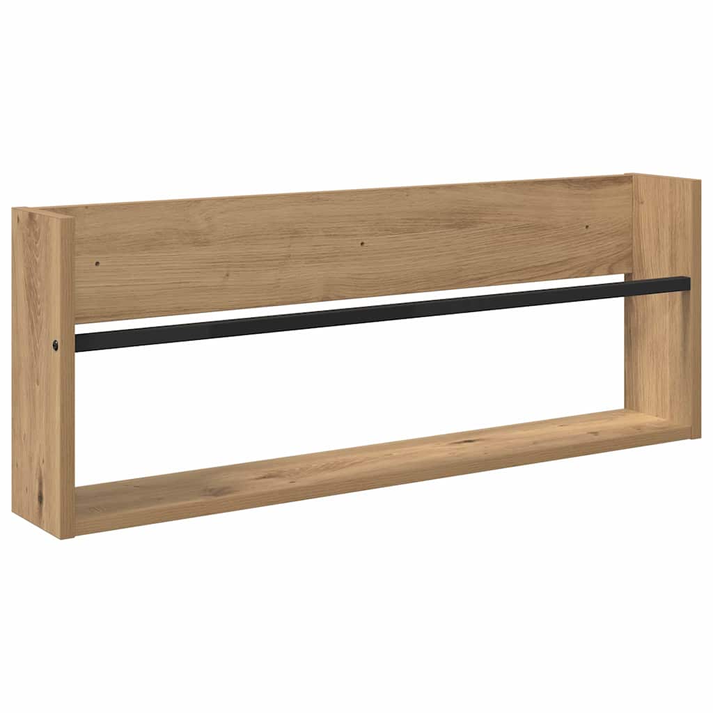 Tijdschrift Rek met plank 2 pcs Artisan Eiken 80 x 12 x 30 cm is nu te koop bij PeponiXL, paradijselijk wonen!