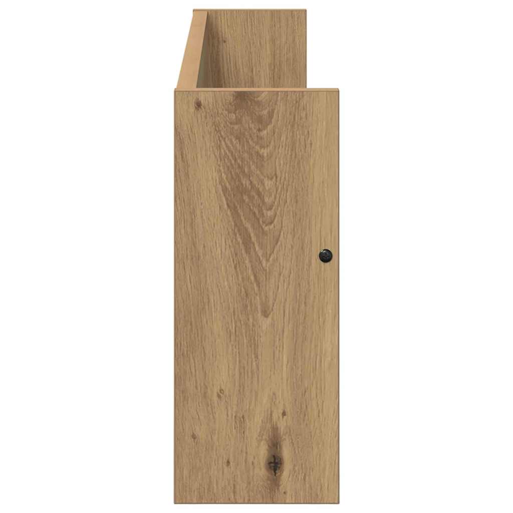 Tijdschrift Rek met plank 2 pcs Artisan Eiken 80 x 12 x 30 cm is nu te koop bij PeponiXL, paradijselijk wonen!