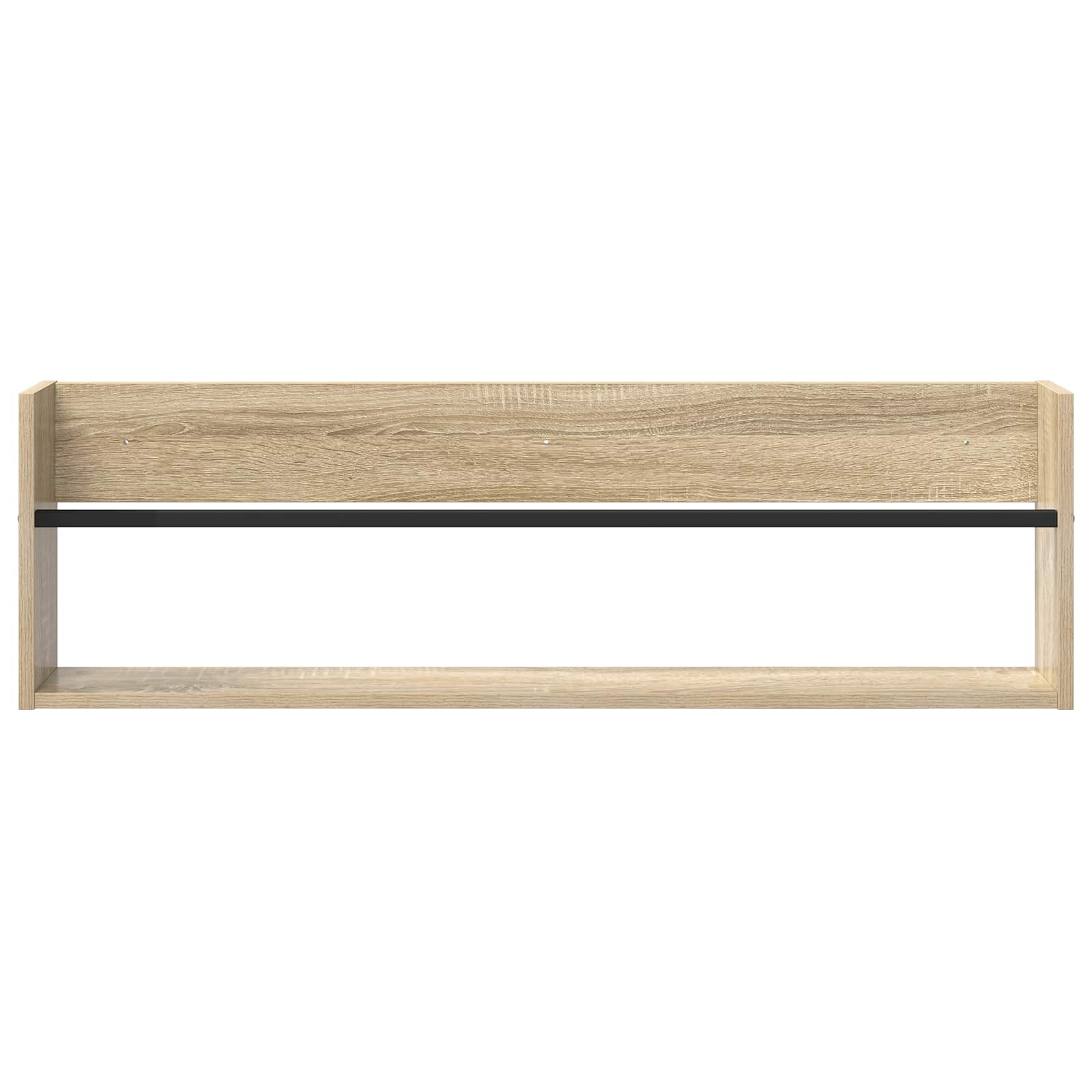 Tijdschrift Rek met plank 2 pcs Sonoma Eiken 100 x 12 x 30 cm is nu te koop bij PeponiXL, paradijselijk wonen!