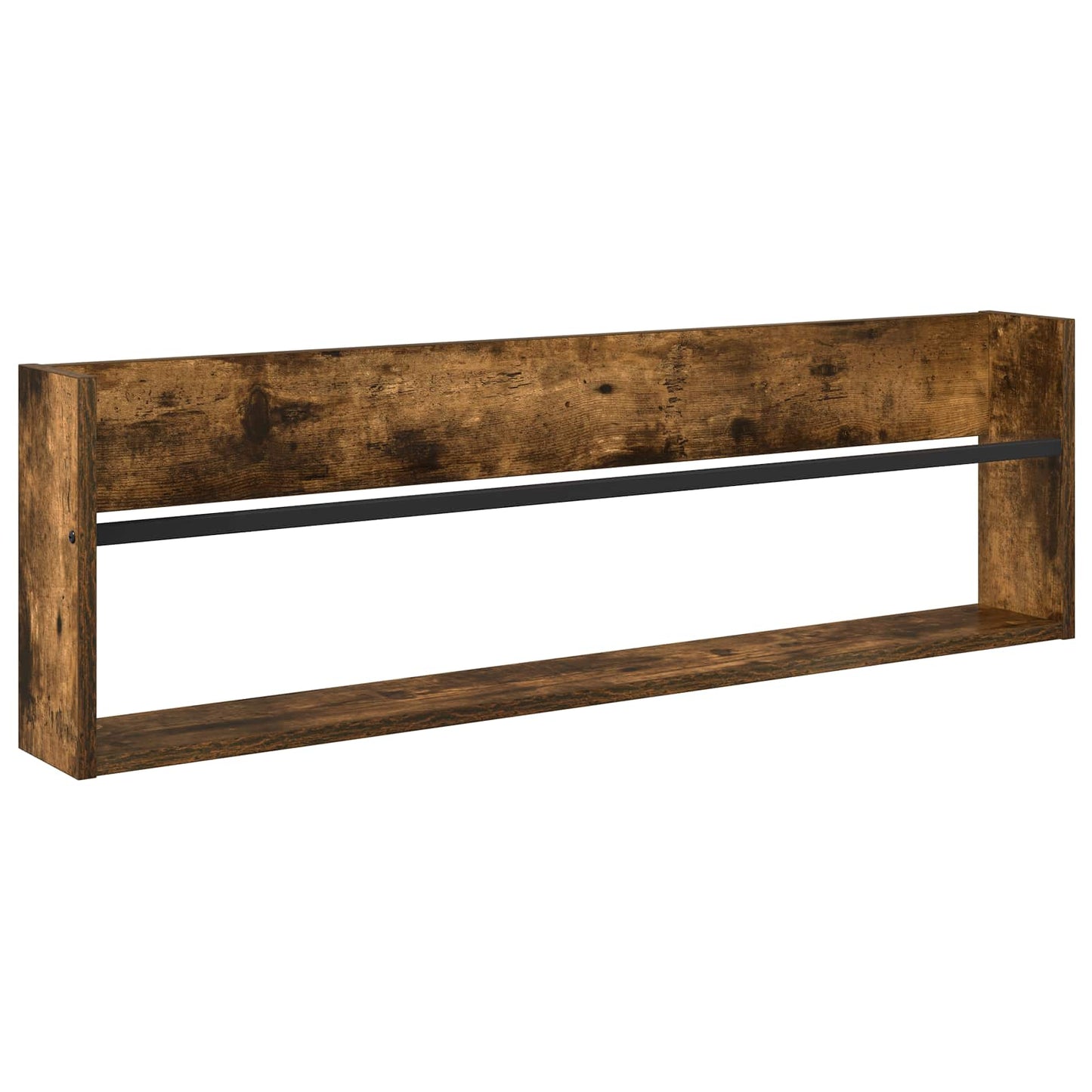 Tijdschrift Rek Gerookt eiken 100 x 12 x 30 cm Bewerkt hout is nu te koop bij PeponiXL, paradijselijk wonen!