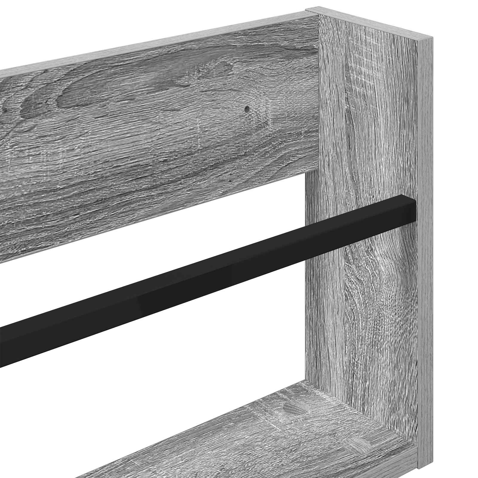 Tijdschrift Rek met plank 2 pcs Grijs Sonoma 100 x 12 x 30 cm is nu te koop bij PeponiXL, paradijselijk wonen!