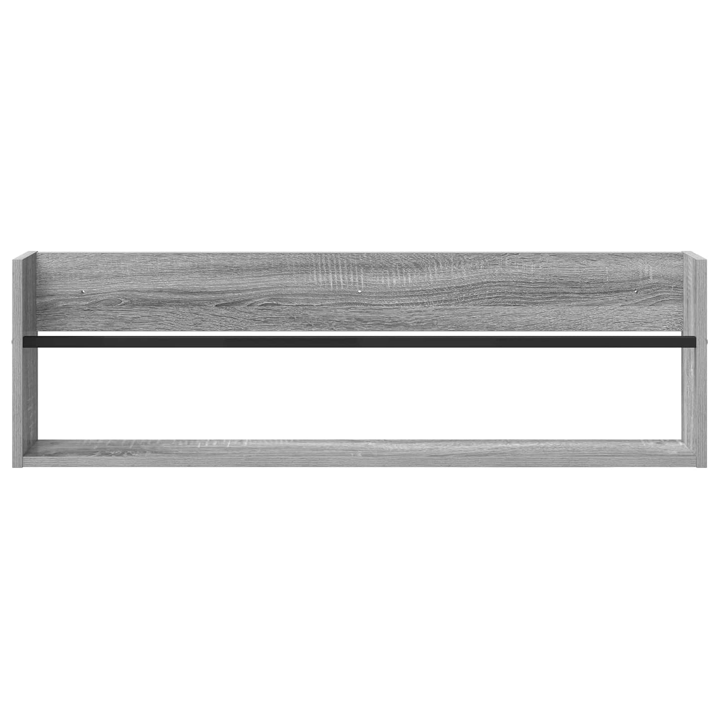 Tijdschrift Rek met plank 2 pcs Grijs Sonoma 100 x 12 x 30 cm is nu te koop bij PeponiXL, paradijselijk wonen!