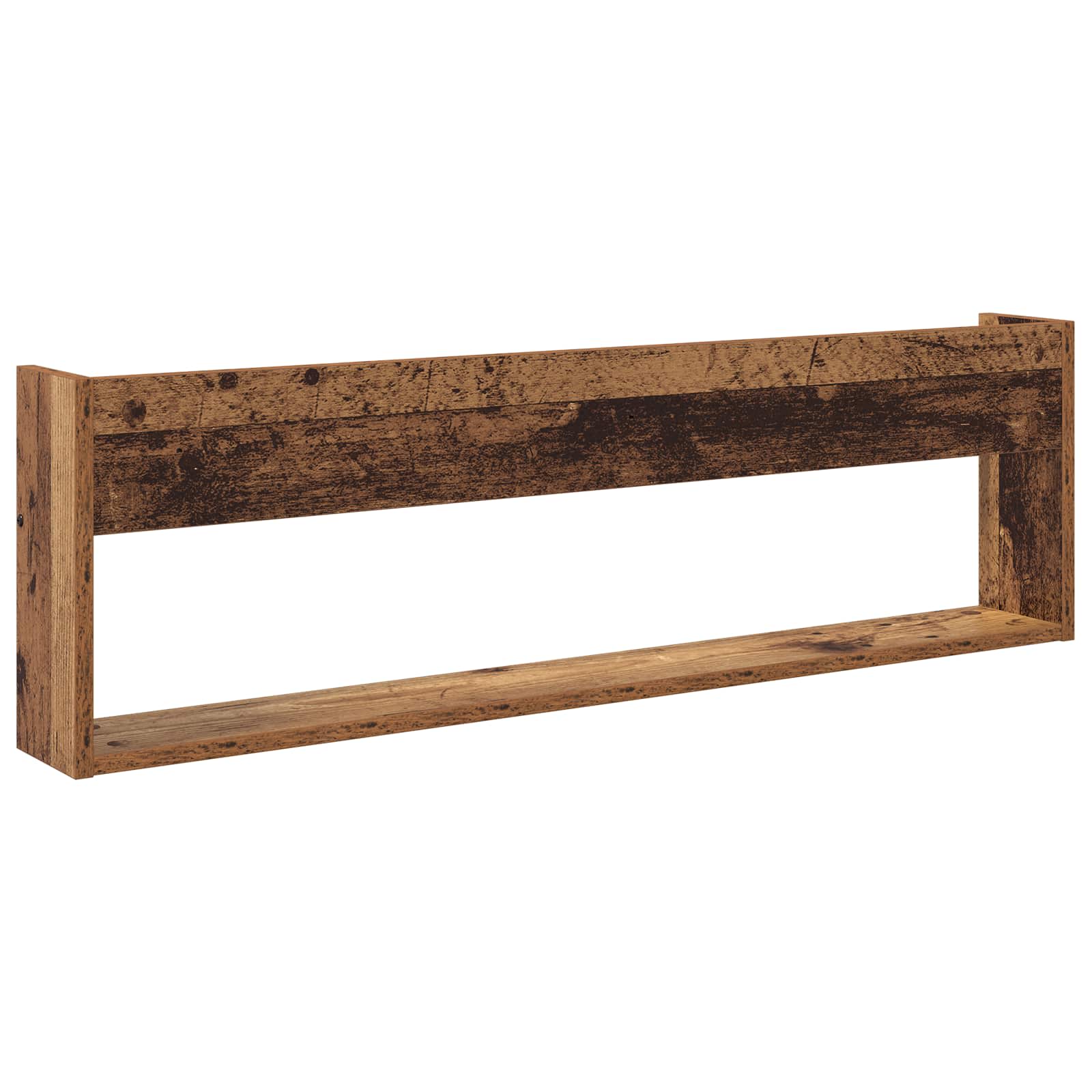 Tijdschrift Rek met plank Oudhout 100 x 12 x 30 cm Bewerkt hout is nu te koop bij PeponiXL, paradijselijk wonen!