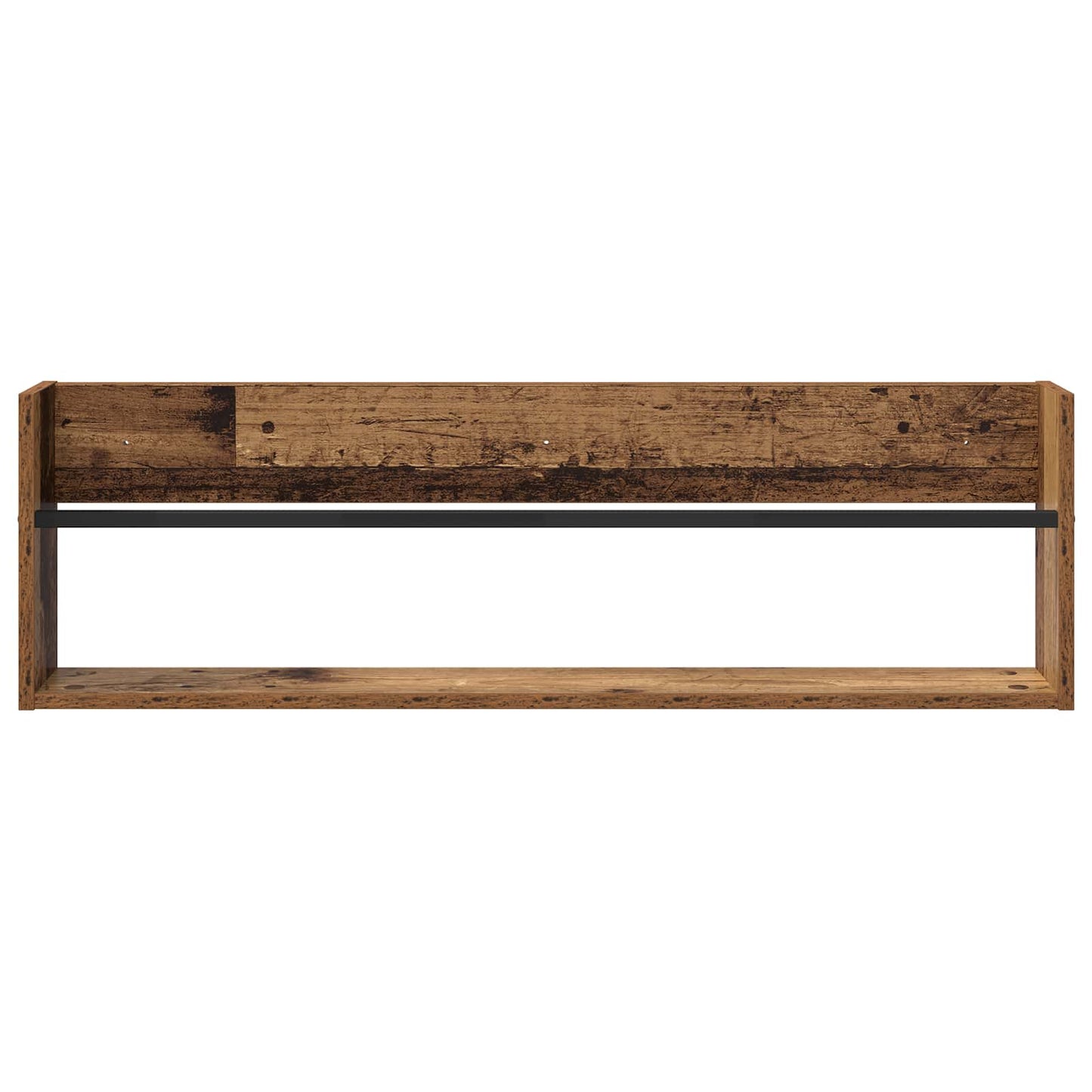 Tijdschrift Rek 2 pcs Oudhout 100 x 12 x 30 cm Bewerkt hout is nu te koop bij PeponiXL, paradijselijk wonen!