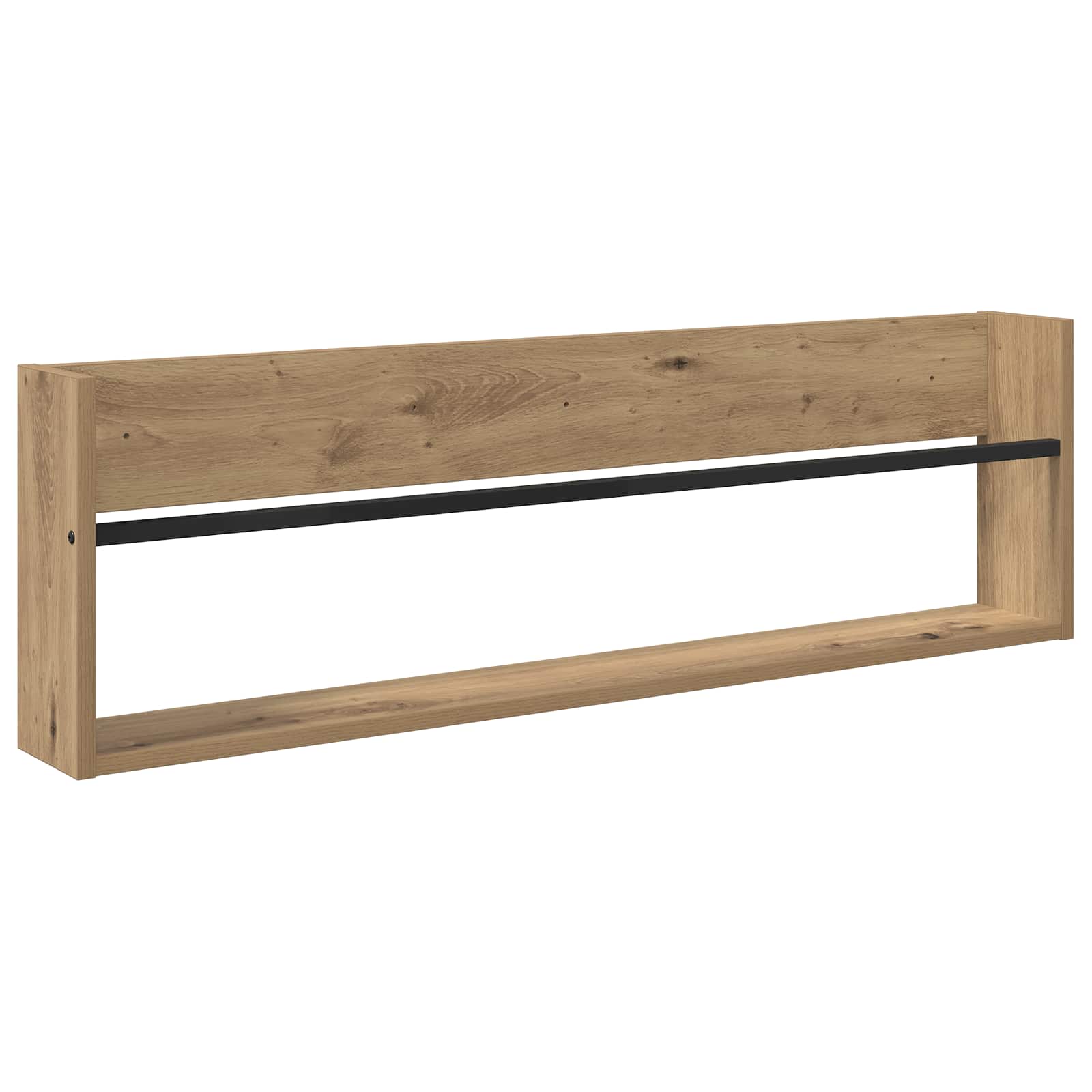 Tijdschrift Rek met plank 2 pcs Artisan Eiken 100 x 12 x 30 cm is nu te koop bij PeponiXL, paradijselijk wonen!