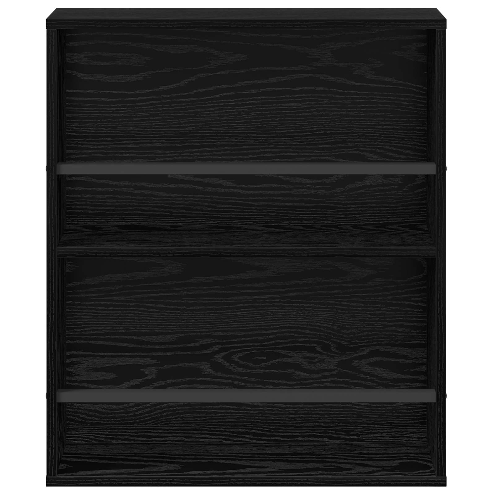 Tijdschrift Rek 2 pcs Zwart Eiken 60 x 12 x 70 cm Bewerkt hout is nu te koop bij PeponiXL, paradijselijk wonen!