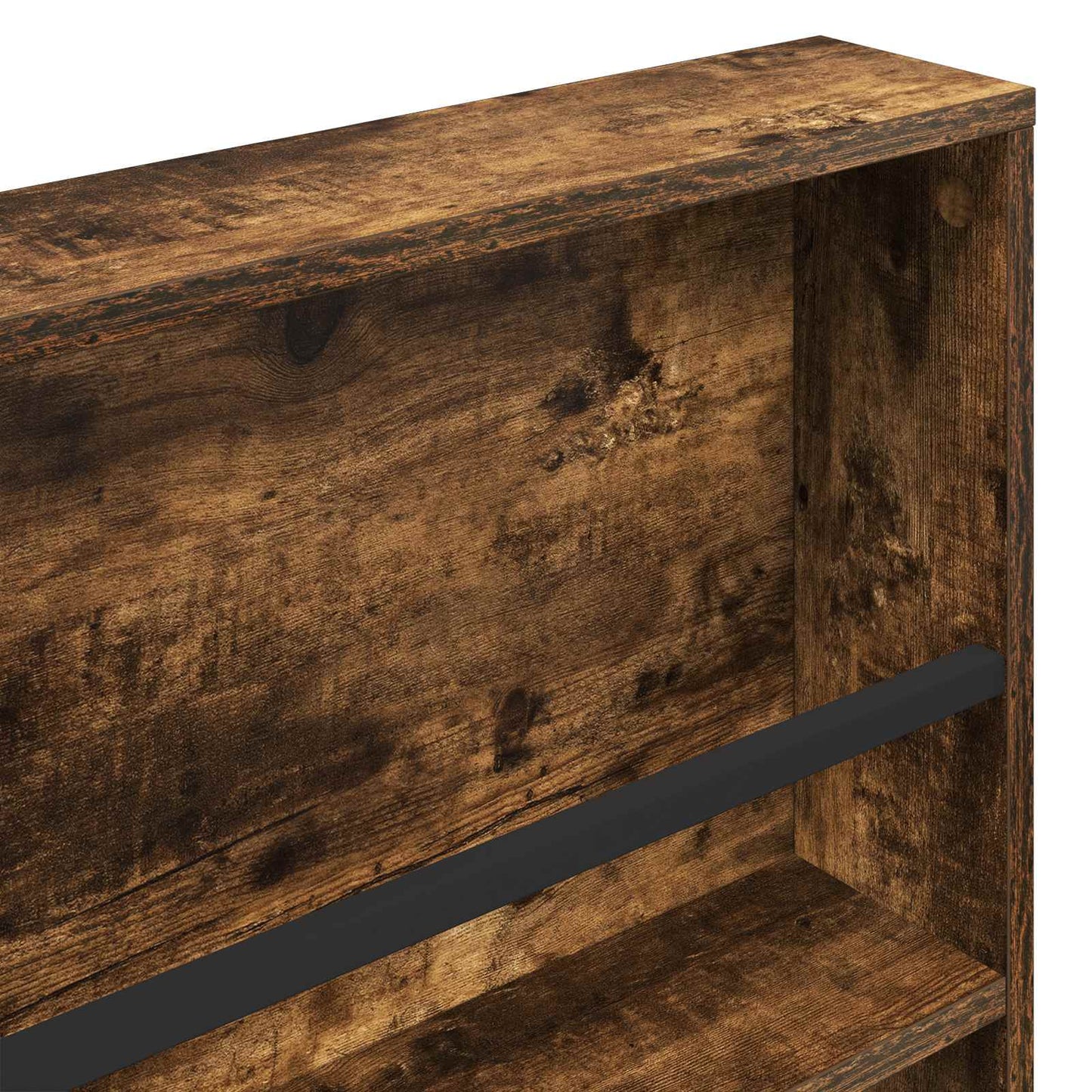 Tijdschrift Rek Gerookt eiken 60 x 12 x 70 cm Bewerkt hout is nu te koop bij PeponiXL, paradijselijk wonen!