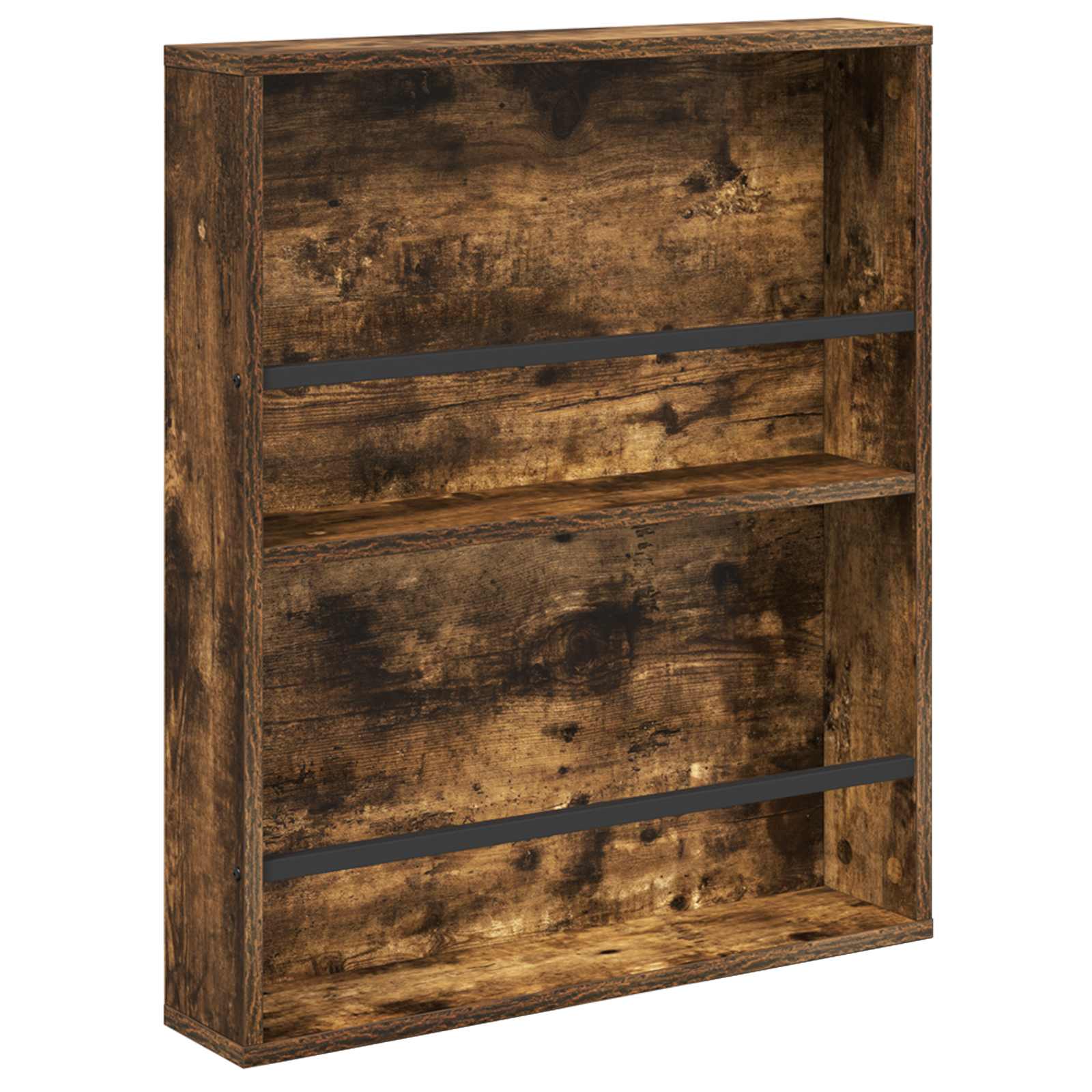 Tijdschrift Rek met plank 2 pcs Gerookt eiken 60 x 12 x 70 cm is nu te koop bij PeponiXL, paradijselijk wonen!