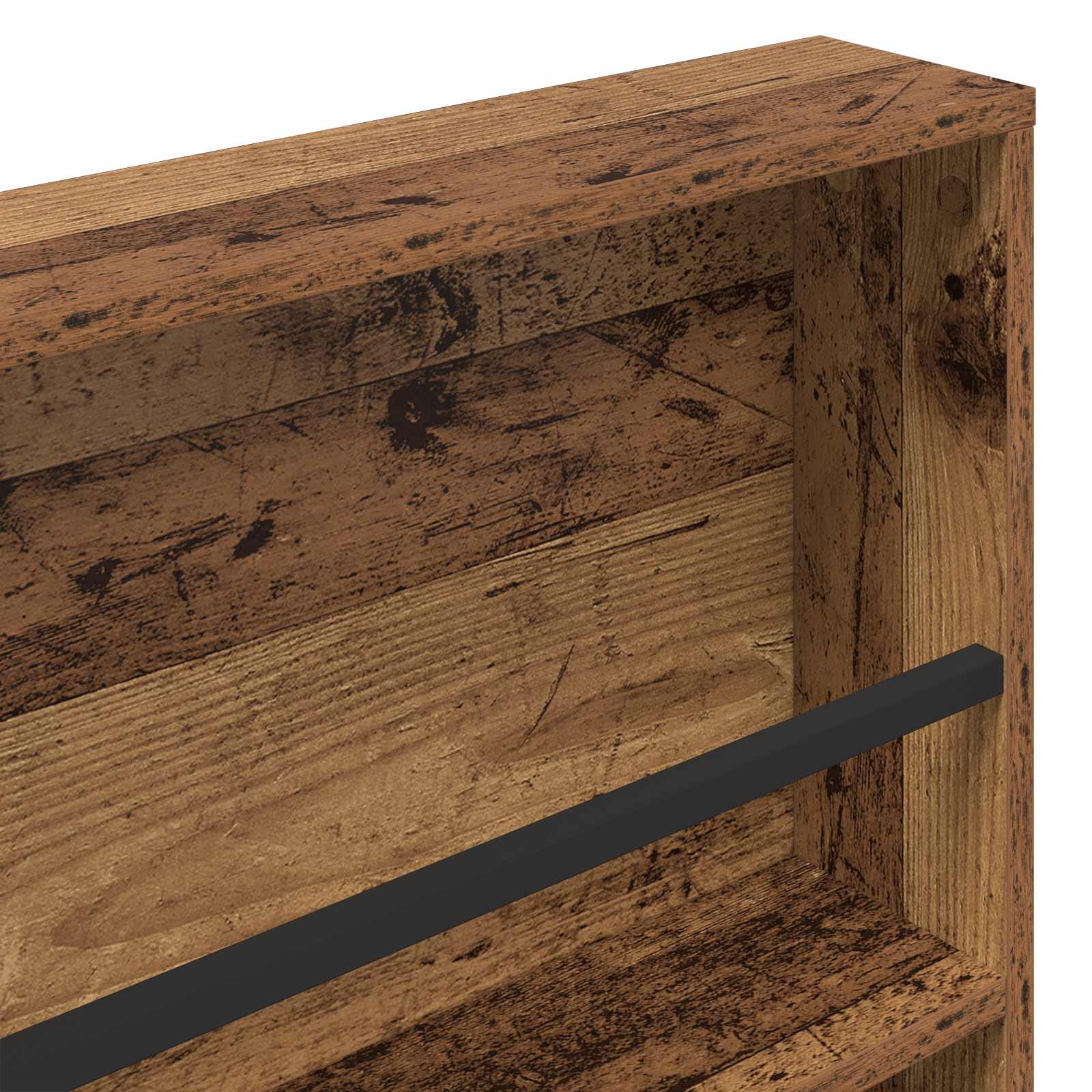 Tijdschrift Rek met plank Oudhout 60 x 12 x 70 cm Bewerkt hout is nu te koop bij PeponiXL, paradijselijk wonen!