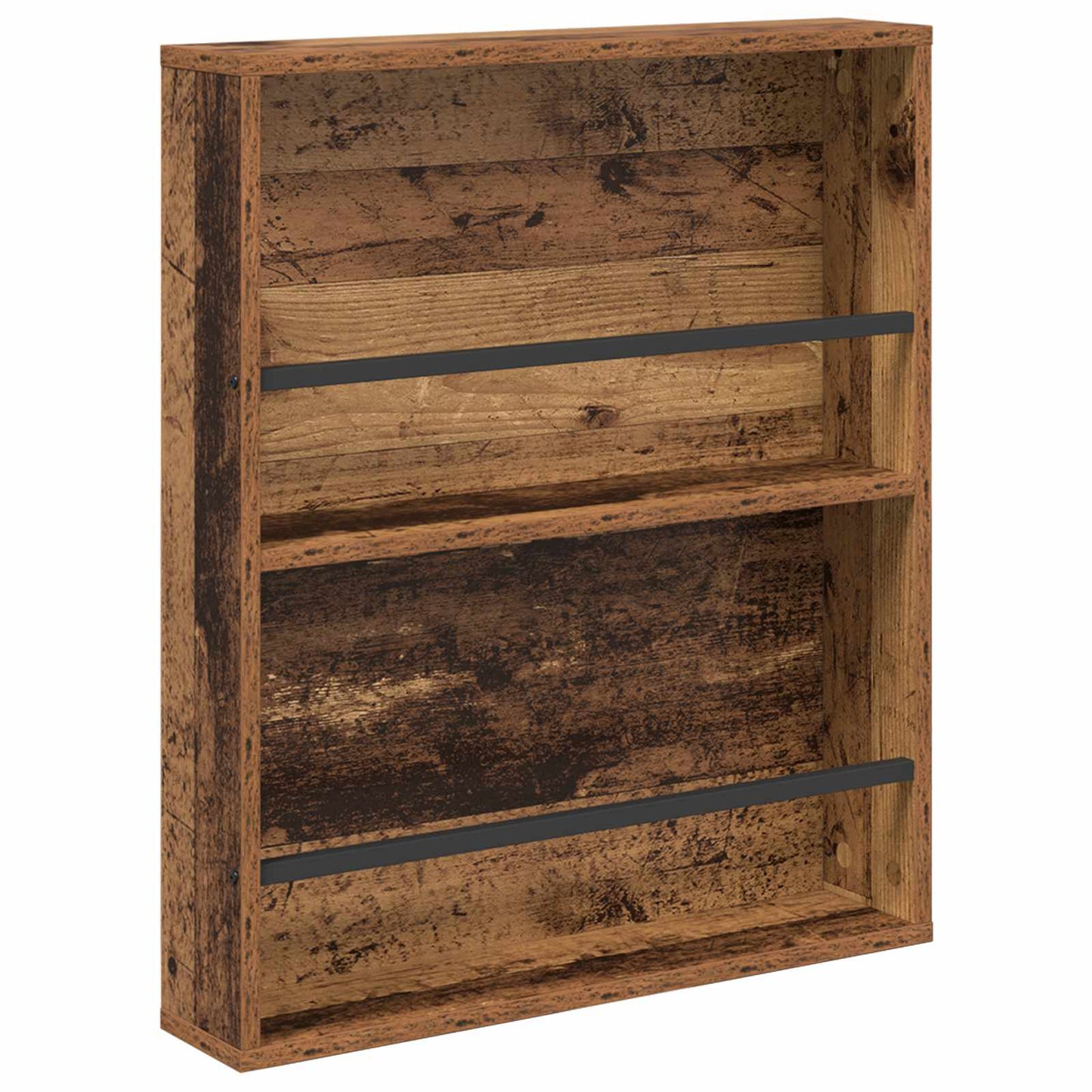 Tijdschrift Rek 2 pcs Oudhout 60 x 12 x 70 cm Bewerkt hout is nu te koop bij PeponiXL, paradijselijk wonen!