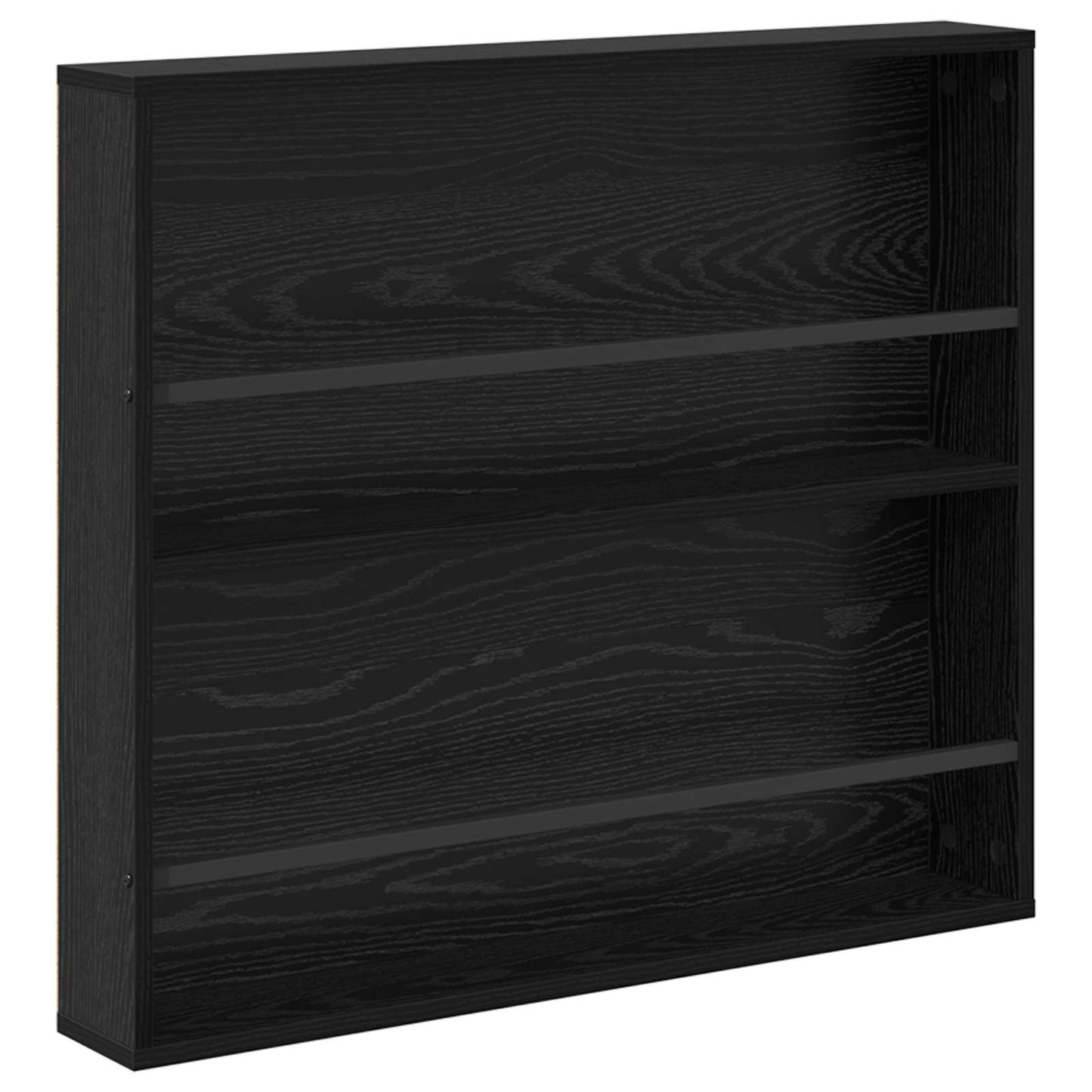 Tijdschrift Rek 2 pcs Zwart Eiken 80 x 12 x 70 cm Bewerkt hout is nu te koop bij PeponiXL, paradijselijk wonen!