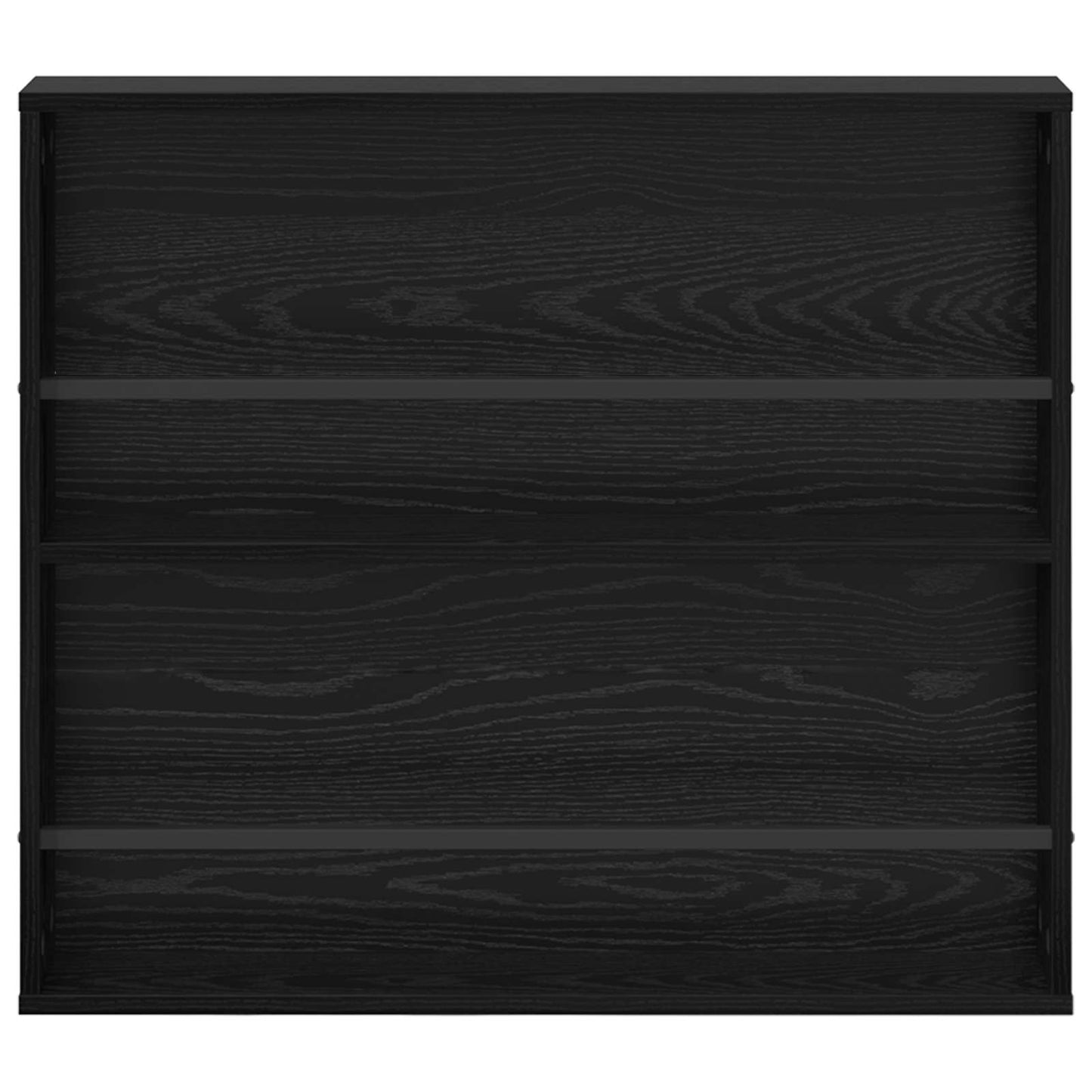 Tijdschrift Rek 2 pcs Zwart Eiken 80 x 12 x 70 cm Bewerkt hout is nu te koop bij PeponiXL, paradijselijk wonen!